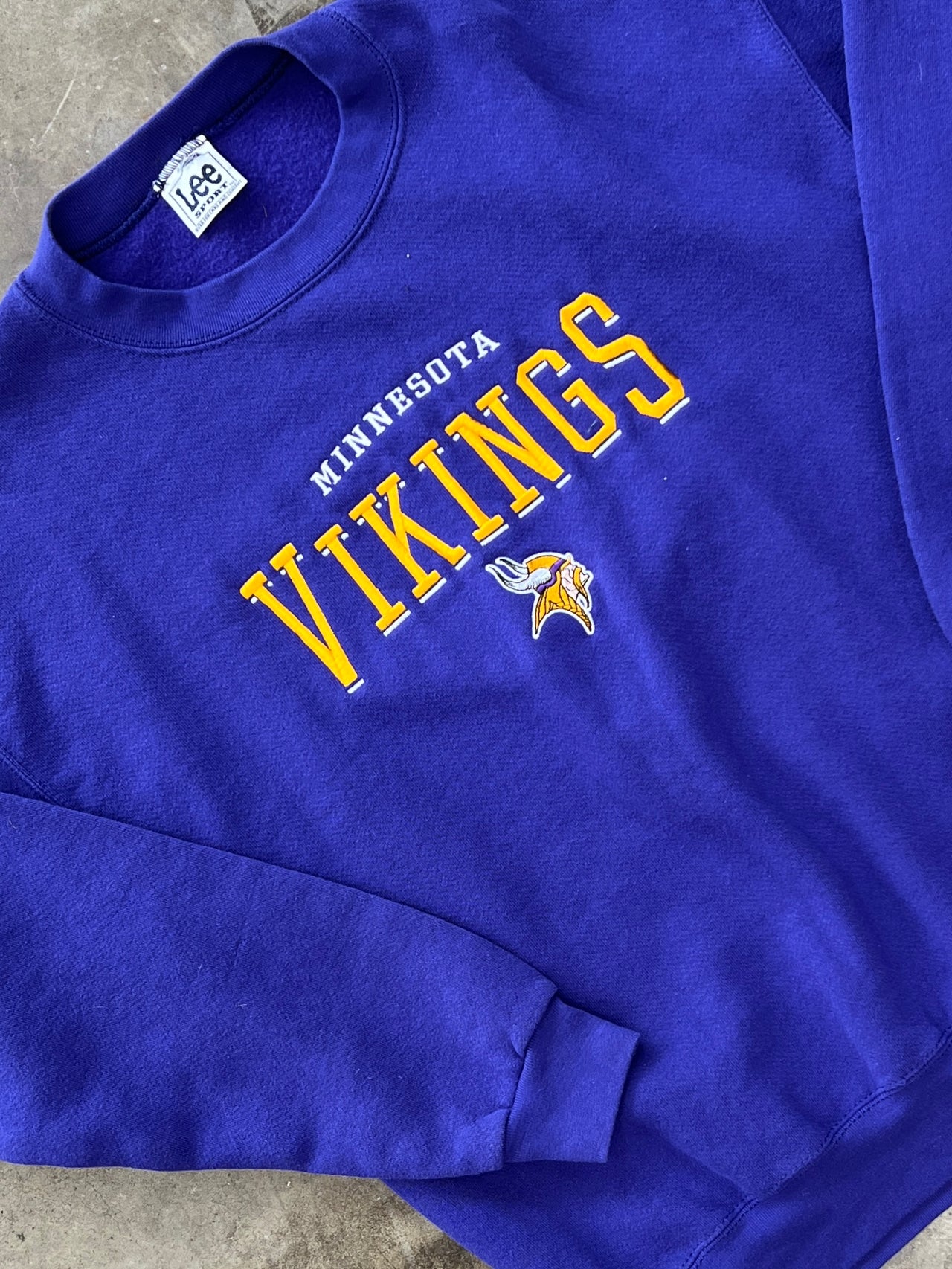 Minnesota Viking Lee Sports Tag Crewneck