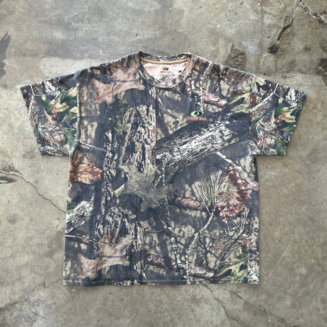 Mossy Oak Realwood Camo Logo Tee