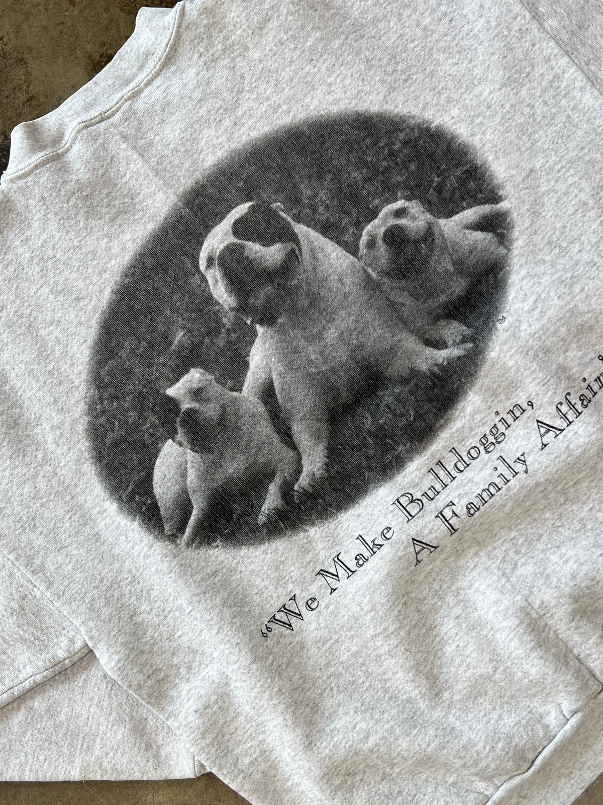 American Bulldog Portrait Crewneck