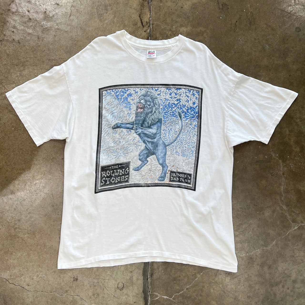 1998 The Rolling Stones Bridges to Babylon Anvil Tee