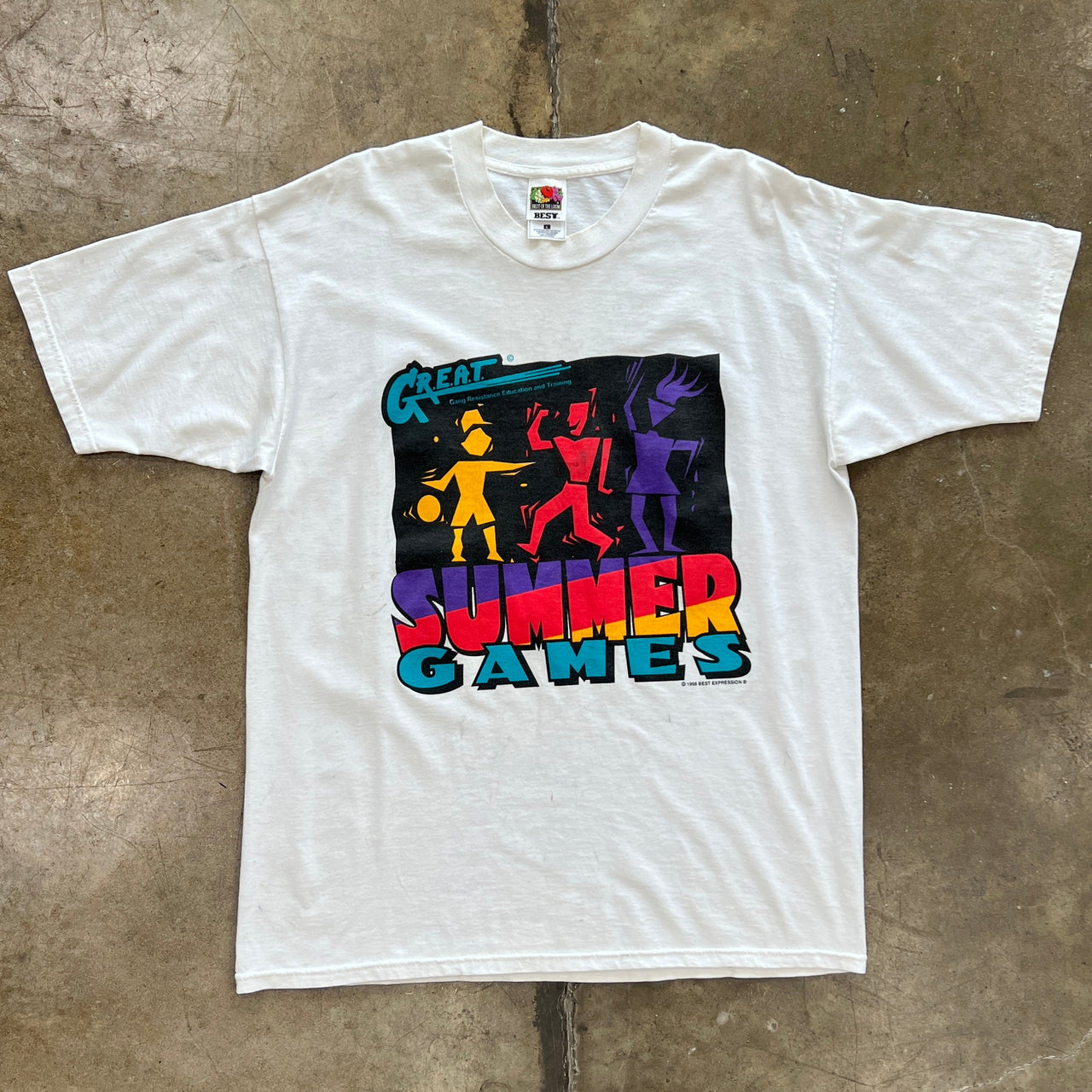 1998 GREAT Summer Games Gang Art Social Tee