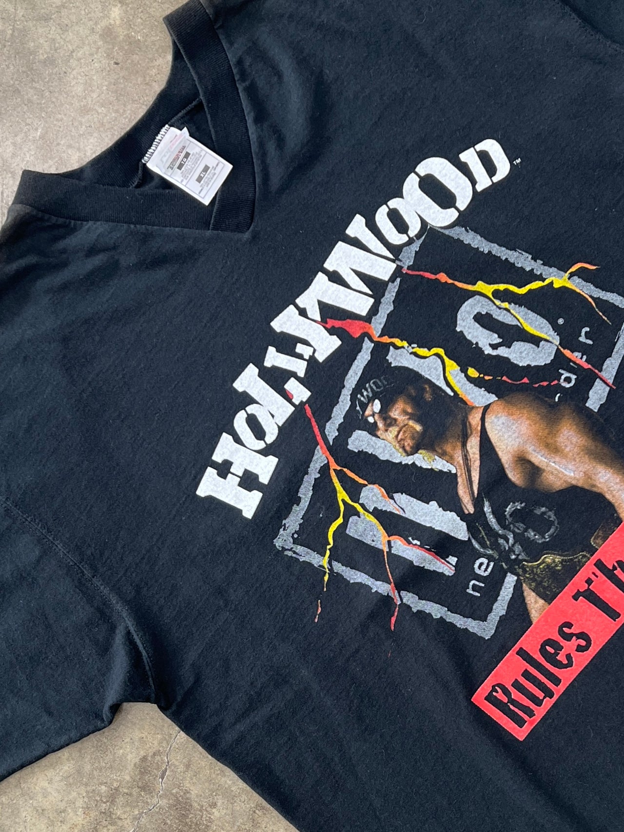 1998 Hulk Hogan Hollywood Rules the World NWO Vneck
