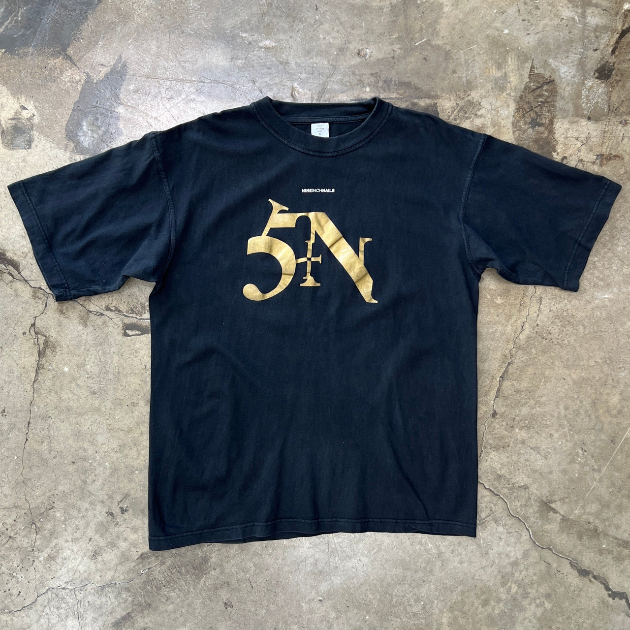 Nine Inch Nails NIN Sin Gold Euro Tee