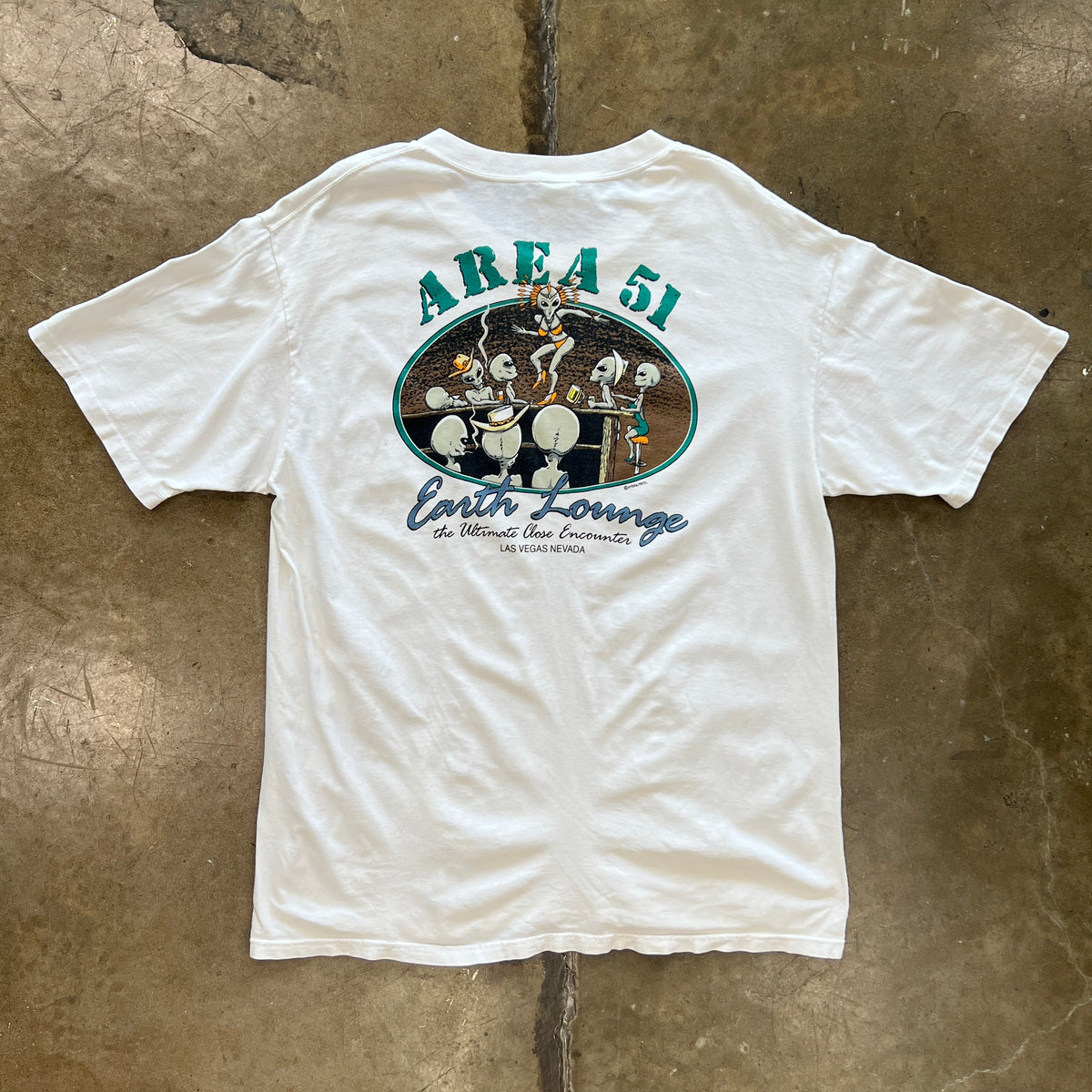 Area 51 Las Vegas Earth Lounge Alien Sci-fi Tee