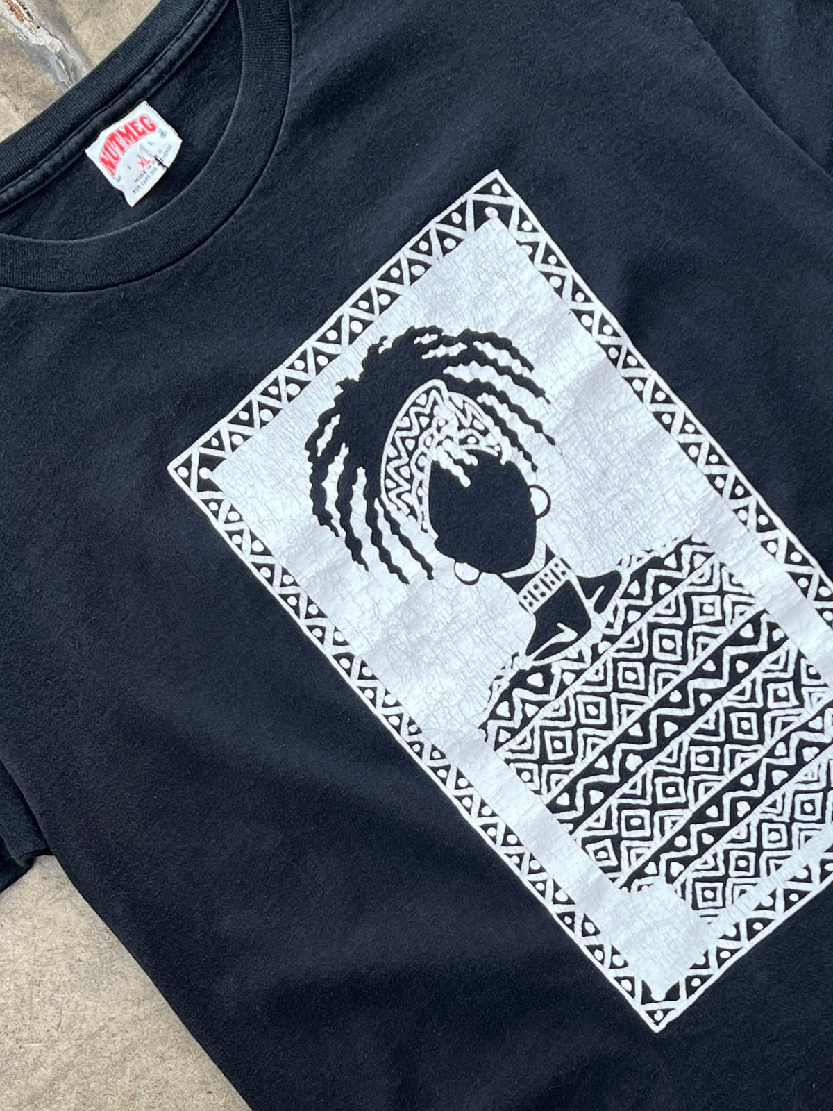 90s African Woman Screen Graffix Art Tee