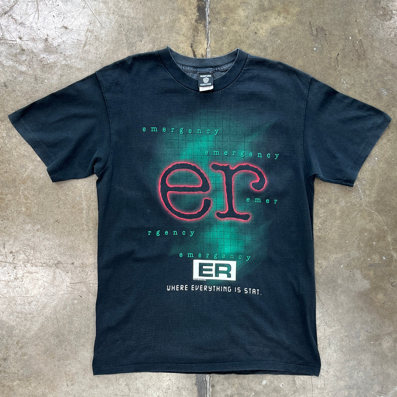 1995 ER Emergency Room Where Everything is Stat TV Pomo Tee