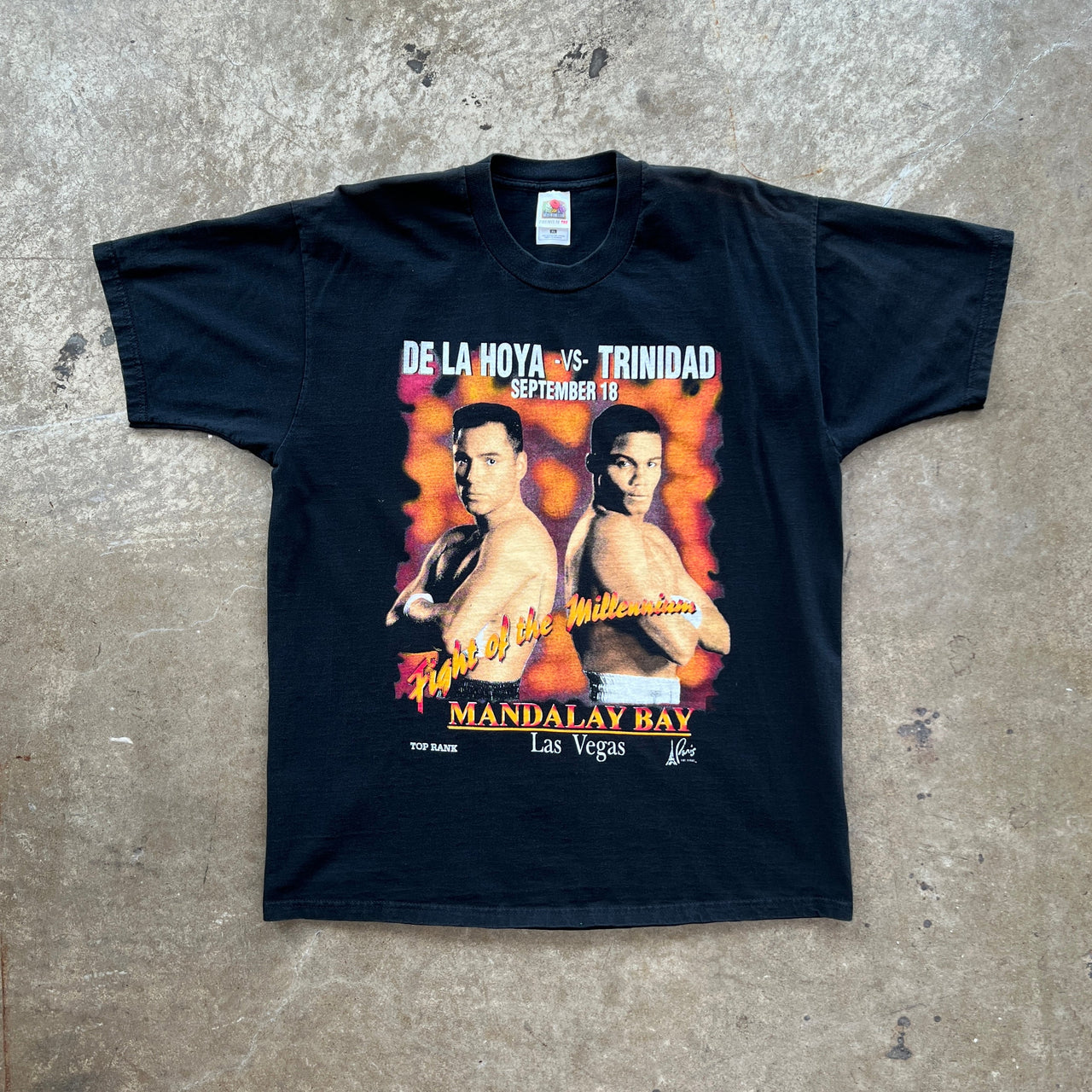 1999 Tito Trinidad v Oscart De La Hoya Boxing Rap Style Tee