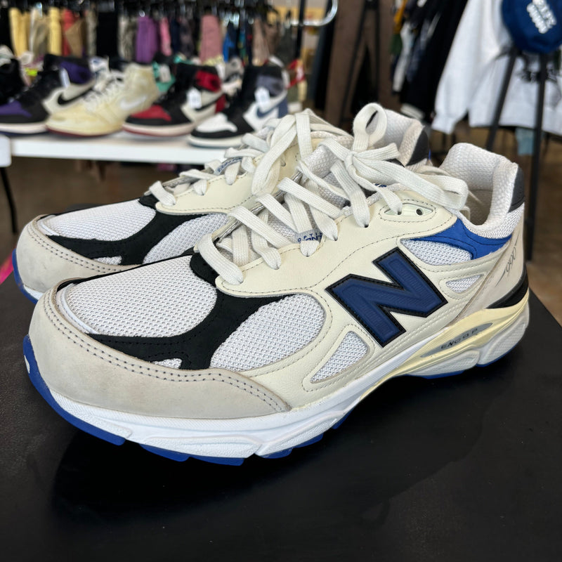 New Balance 990v3 MiUSA White Blue Sz. 11.5 (2022)