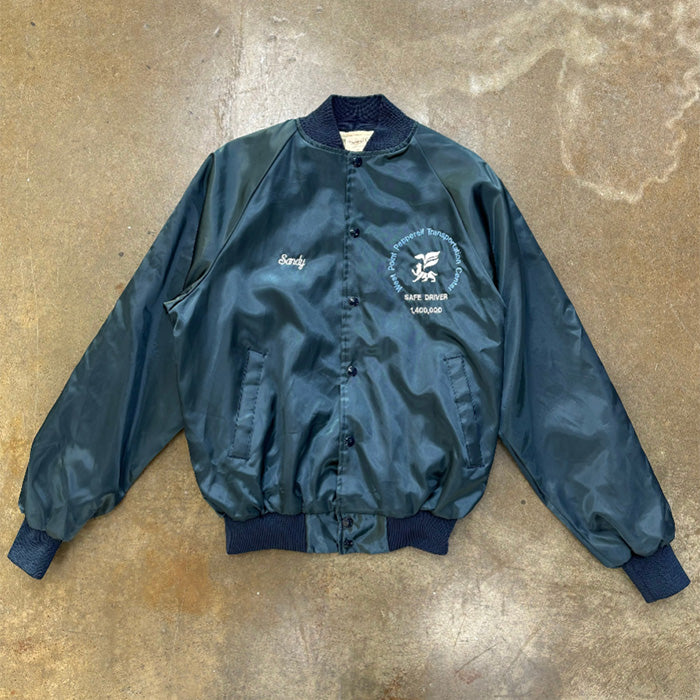 Sandy Safe Driver Varsity Bomber Jacket Medium