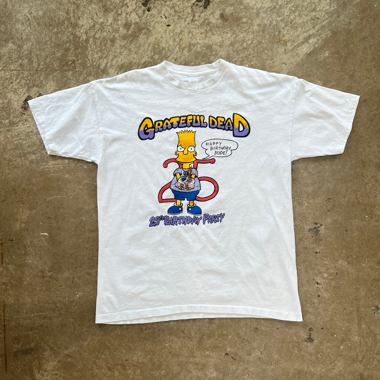 1990 Grateful Dead Summer Tour Bart Simpson Tee