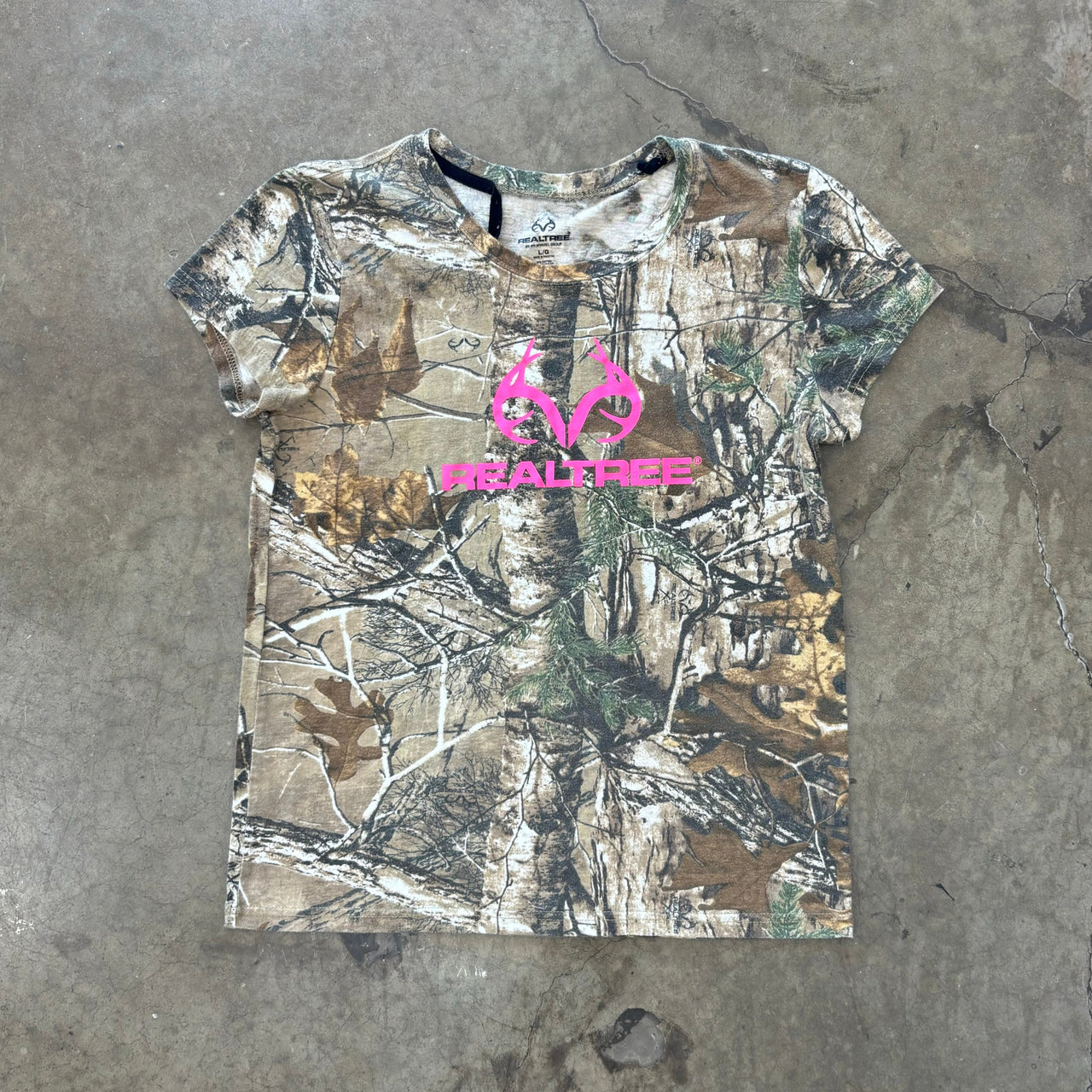 Real Tree Camo Pink Logo Tee