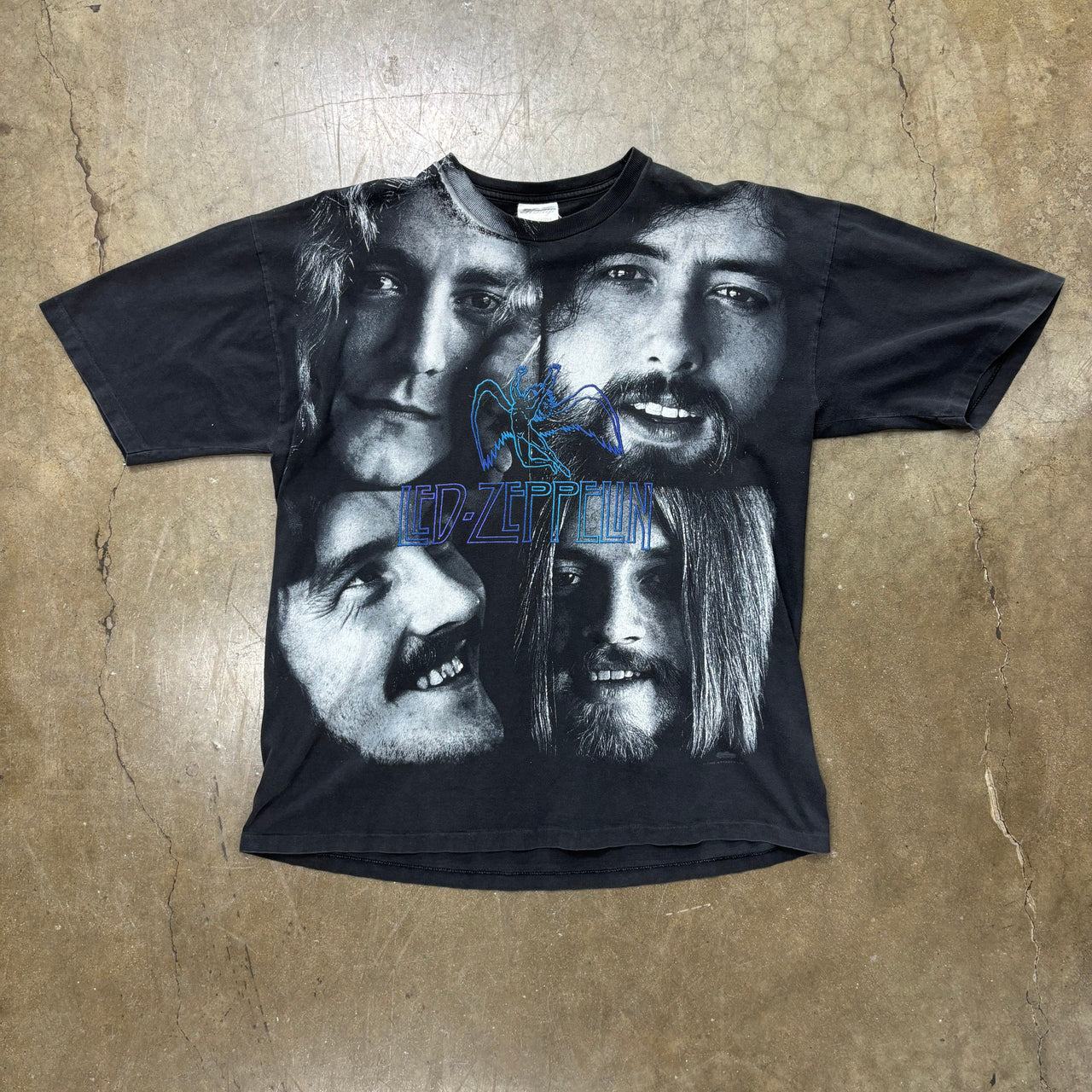 Led Zepplin AOP Single Stitch Portrait Tee