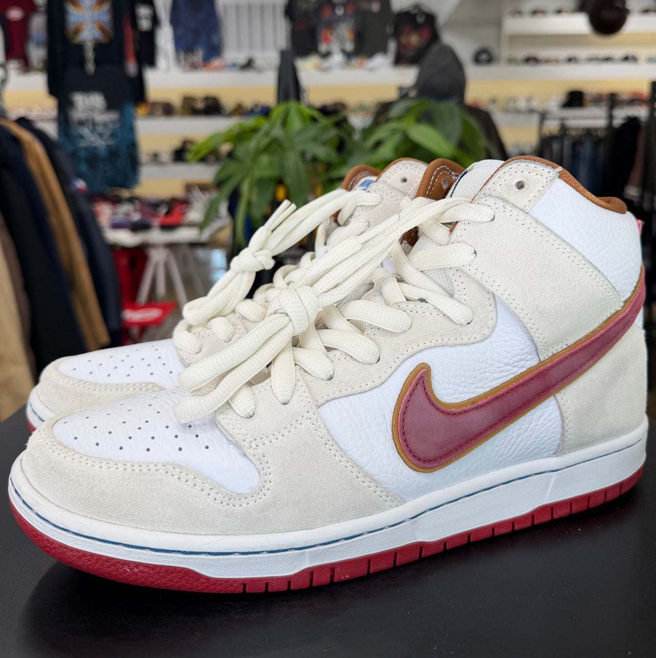 Nike SB Dunk High Sail Bright Crimson (2020)