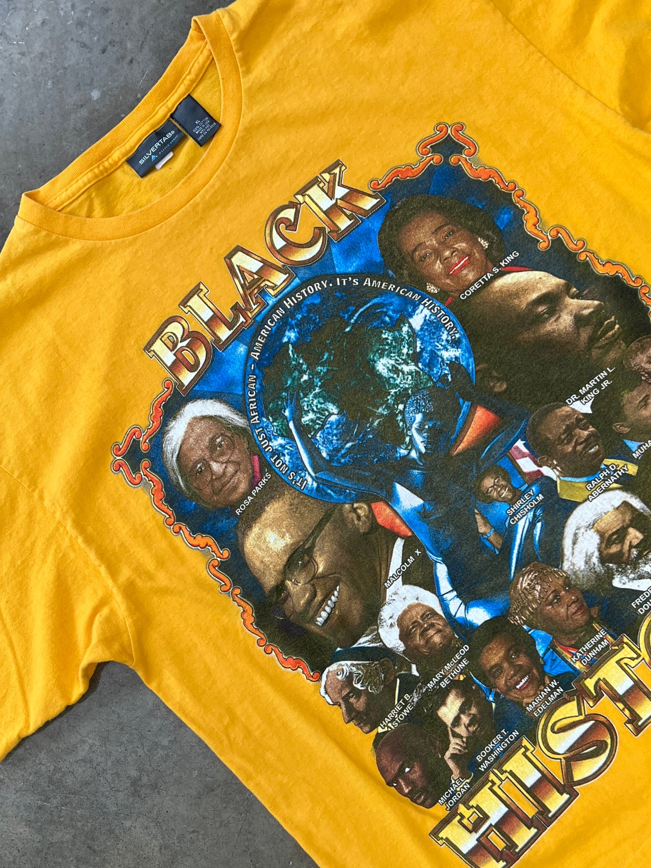 2002 Black History Icons Rosa Parks Malcolm X MLK Tee