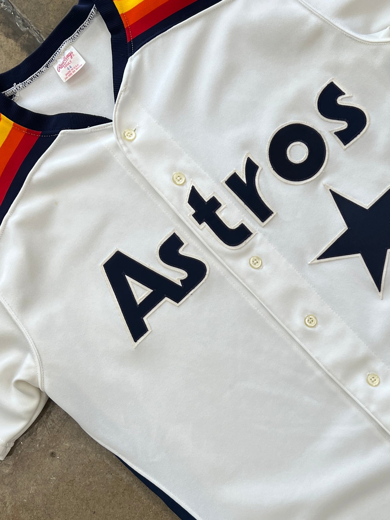 80s MLB Houston Astros Baseball Rawlings Jersey