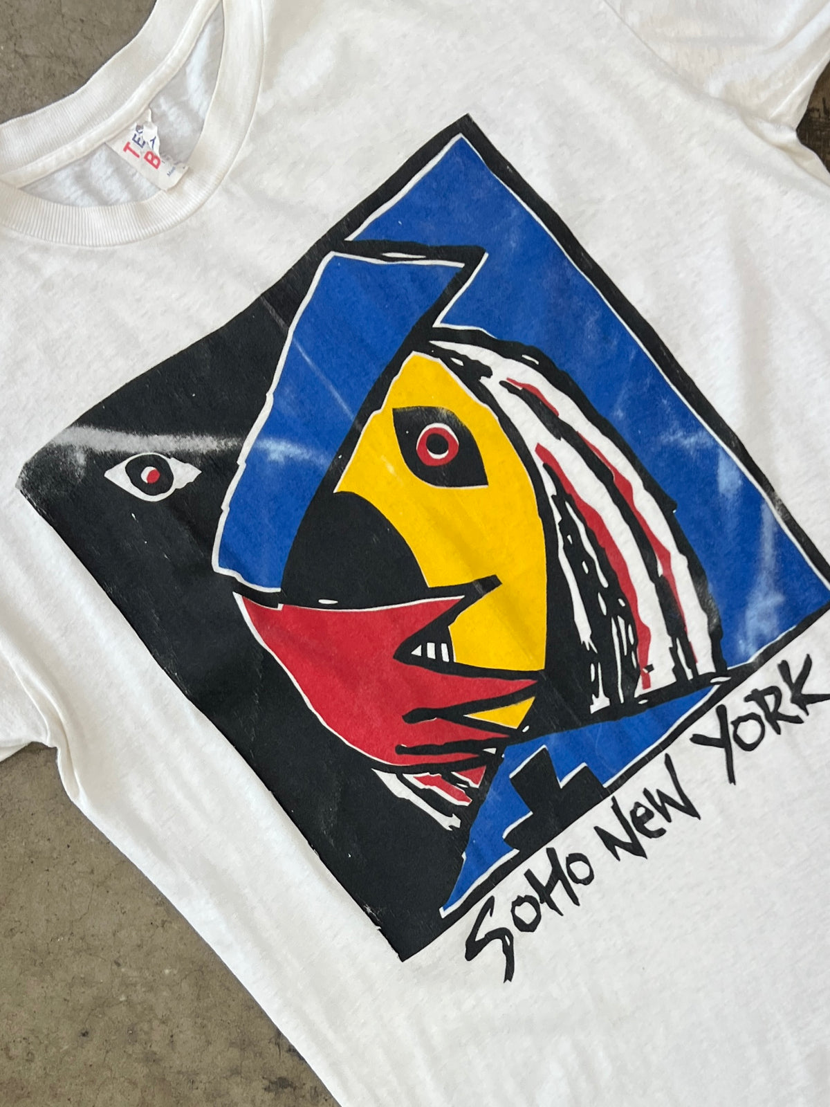 Picasso Soho New York E. Brown Art Tee Single Stitch