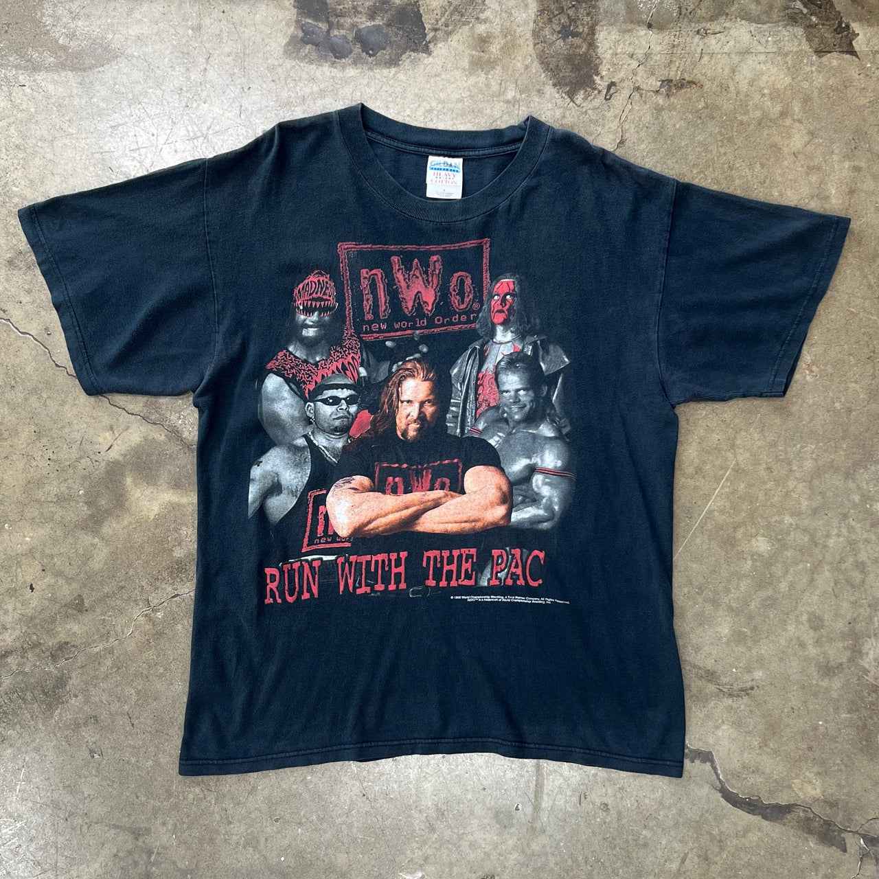 1998 NWO WWF Wolfpack Sting Kevin Nash Wrestling Tee