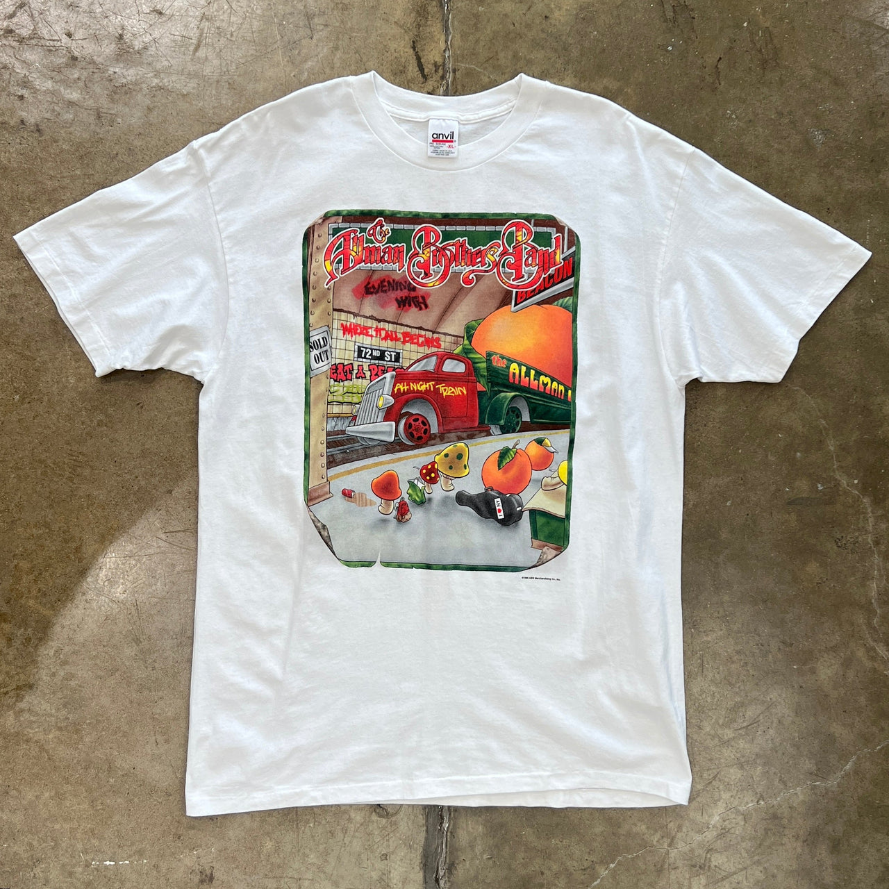 90s Allman Brothers Band Eat a Peach All Night Train Band Tee