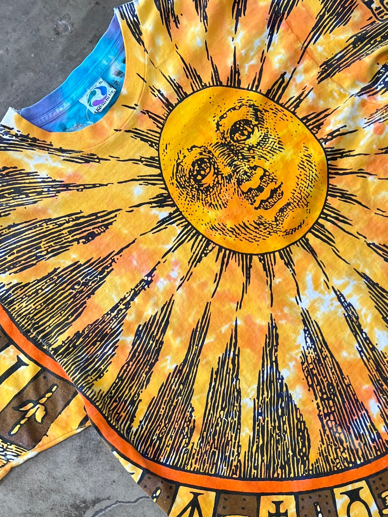 Liquid Blue AOP Sun and Moon Solstice Tee