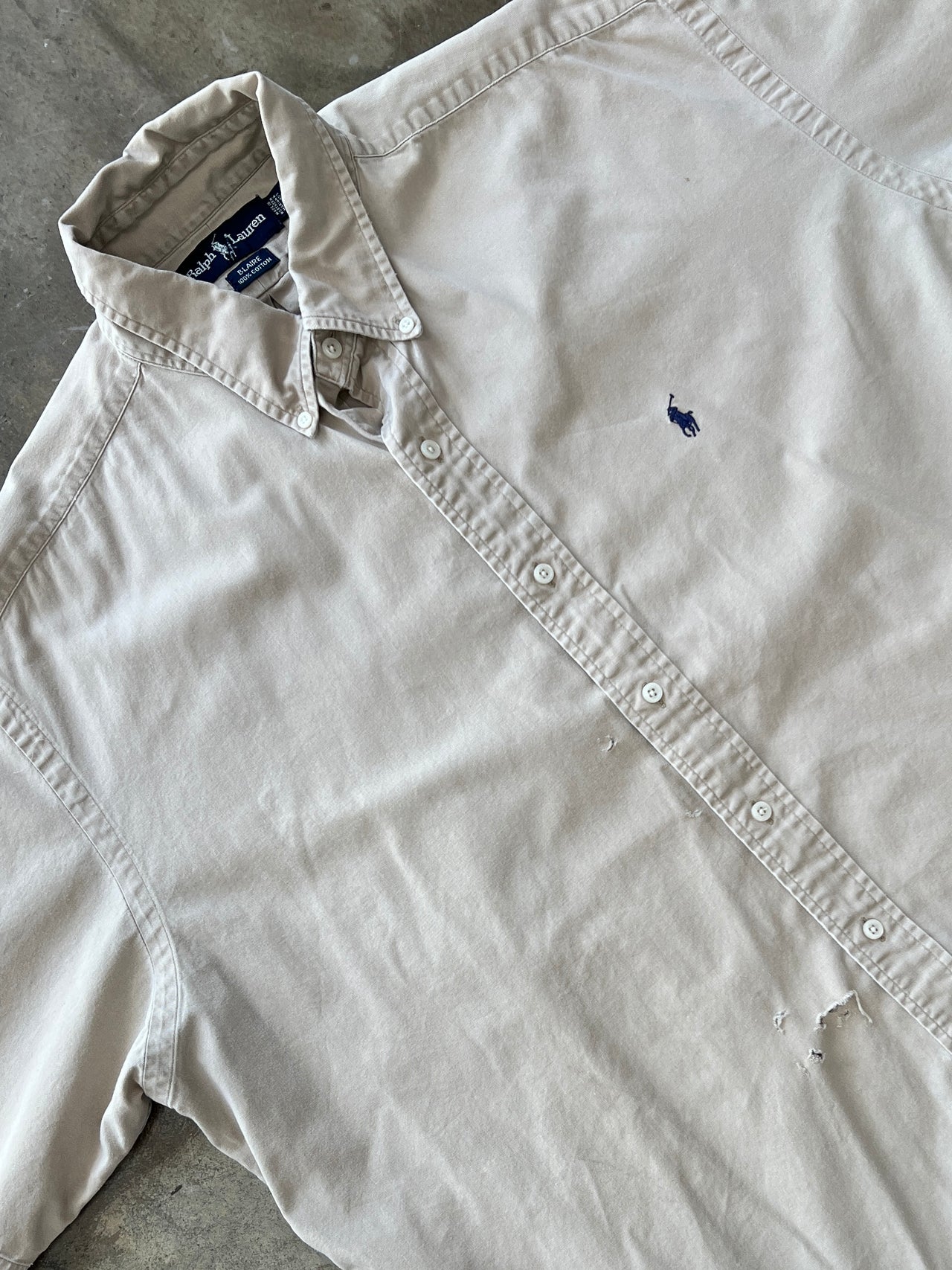 90s Polo Ralph Lauren Khaki Button Up