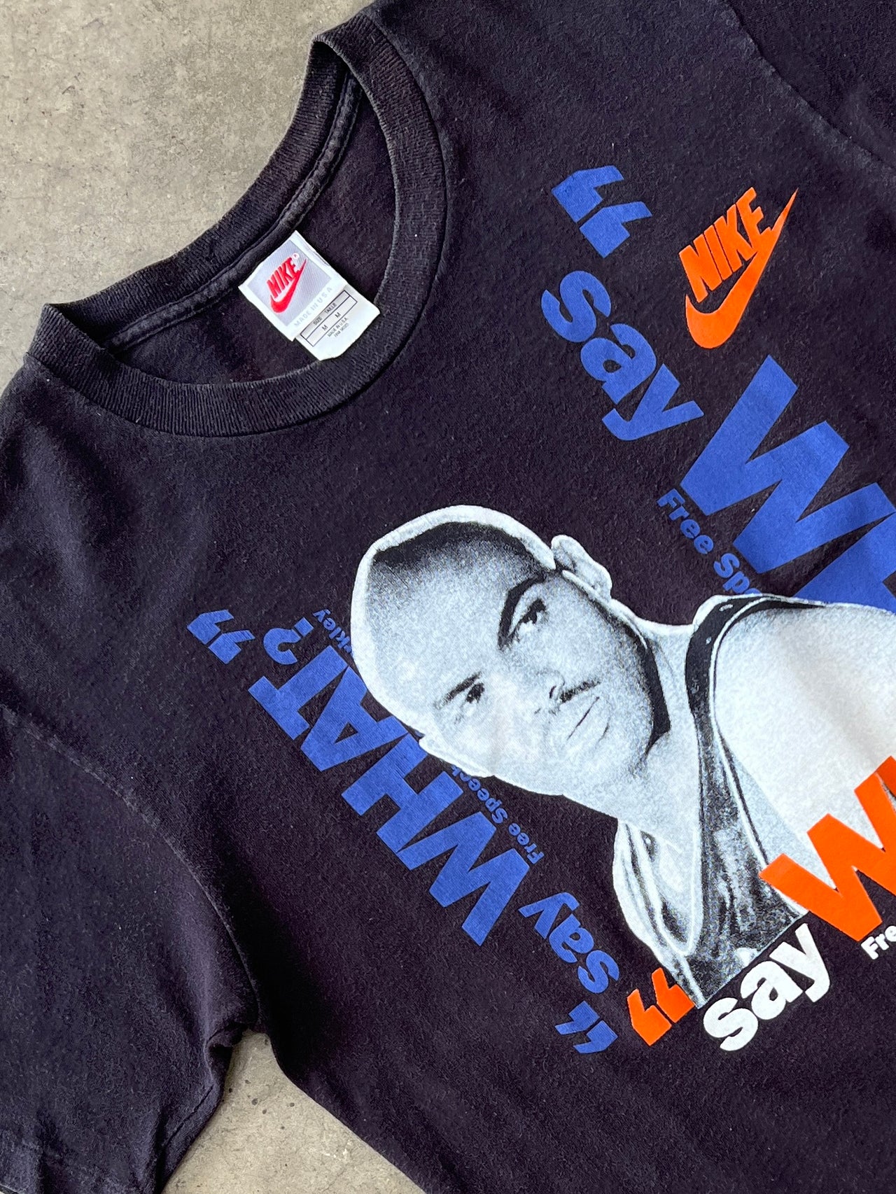 Nike Basketball Charles Barkley Free Speech What Single Stitch Tee