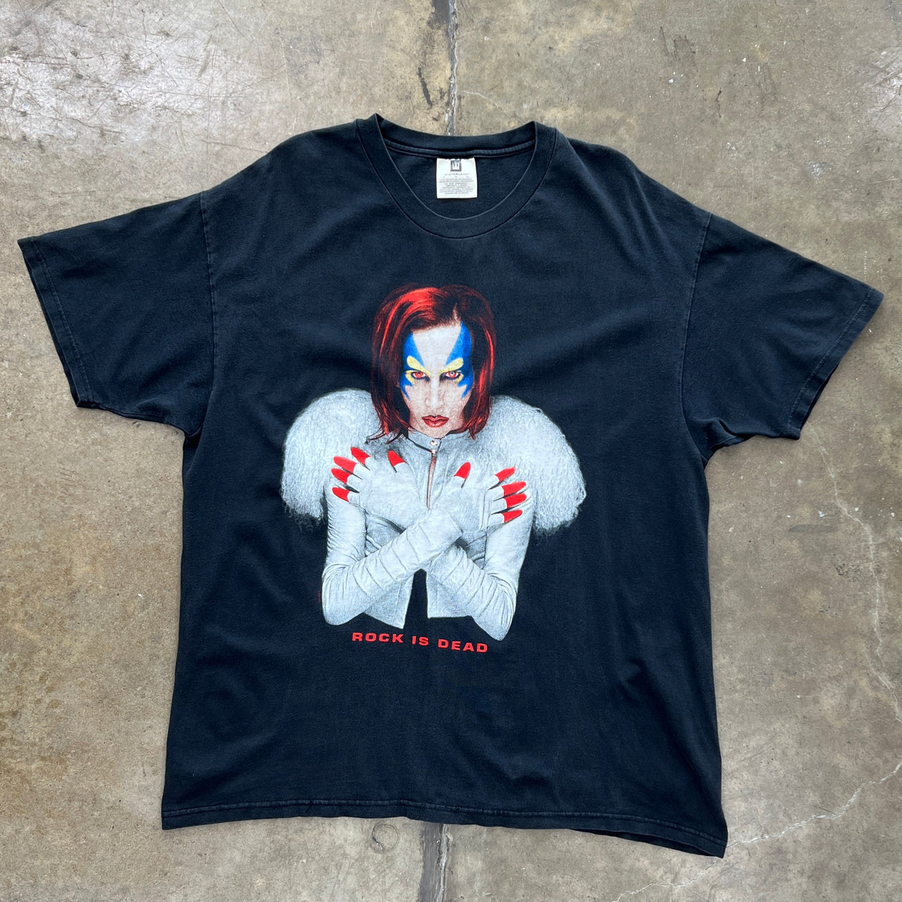 1998 Marilyn Manson Rock is Dead Mechanical Animals Band Tee