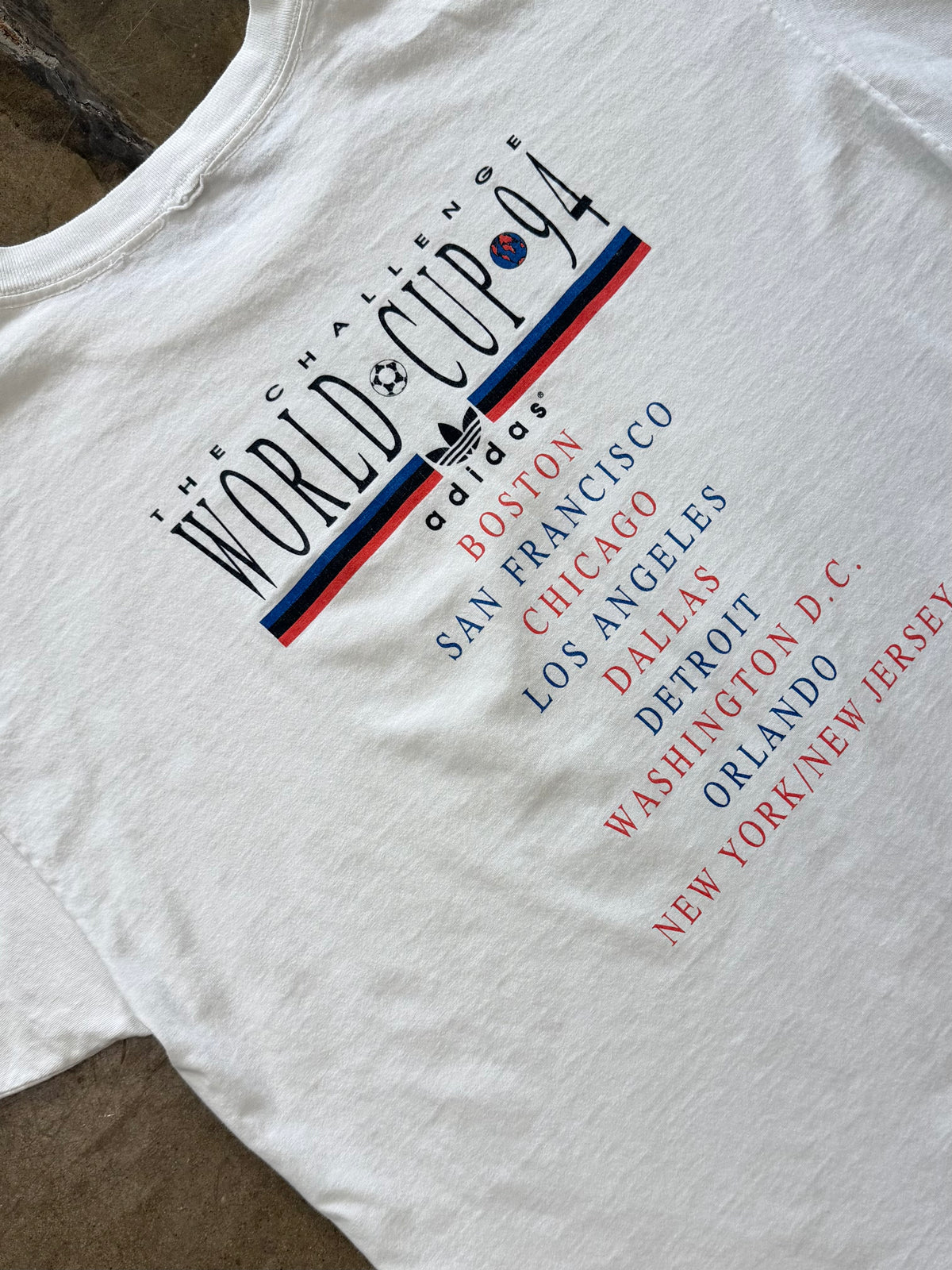 Adidas 1994 World Cup USA The Challenge Soccer Tee