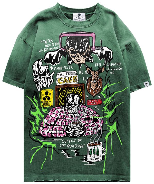 Roadside Coffee Tee - Green