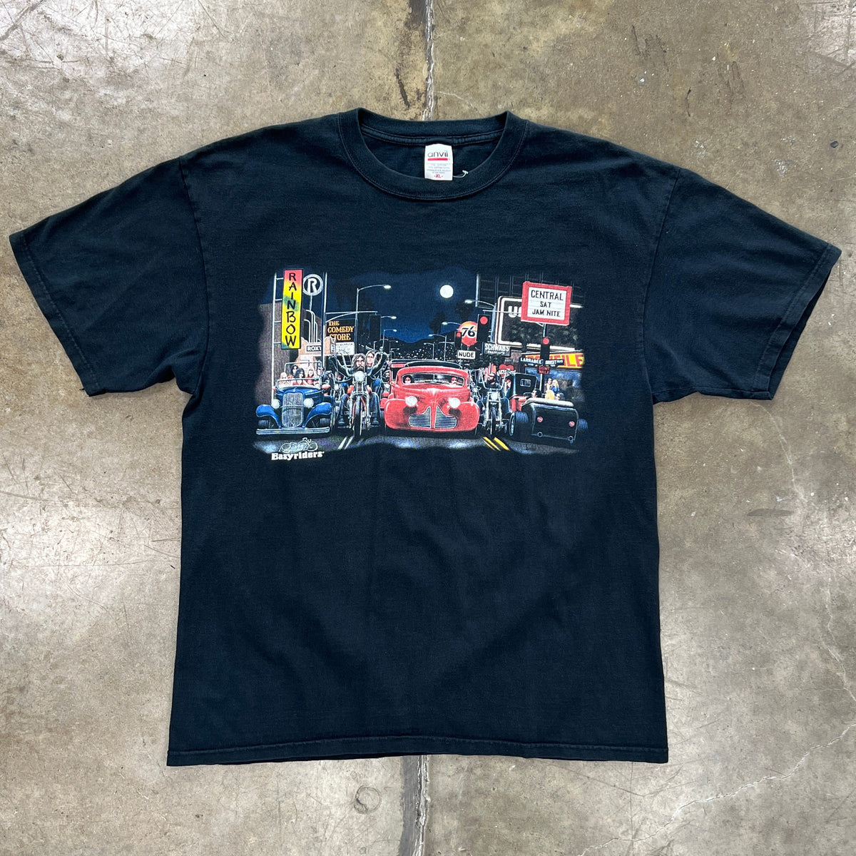 90s Easyriders Sunset Boulevard Ohio Chrome Motorcycle Tee
