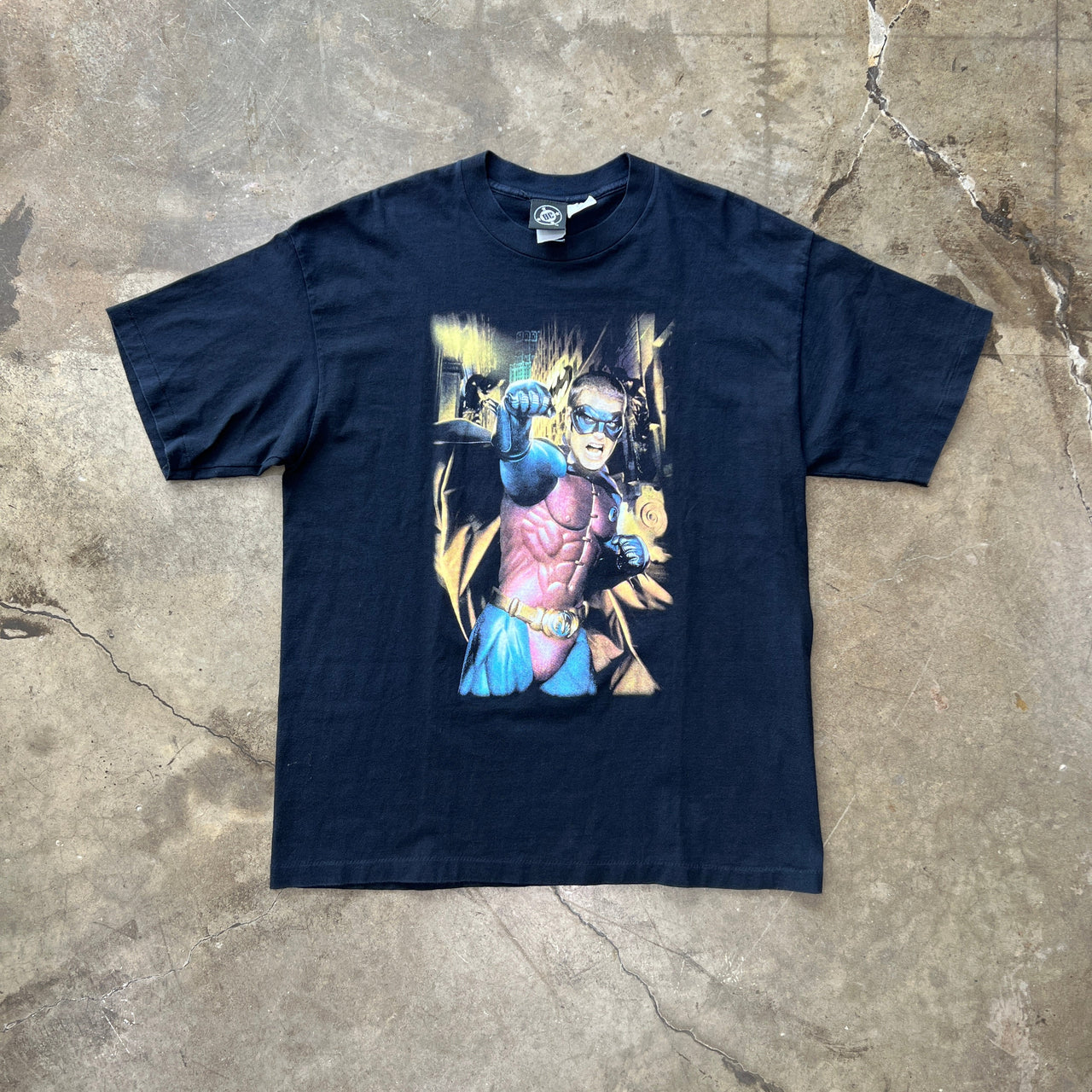 1995 Robin Batman Forever Chris O'Donnell Single Stitch Tee