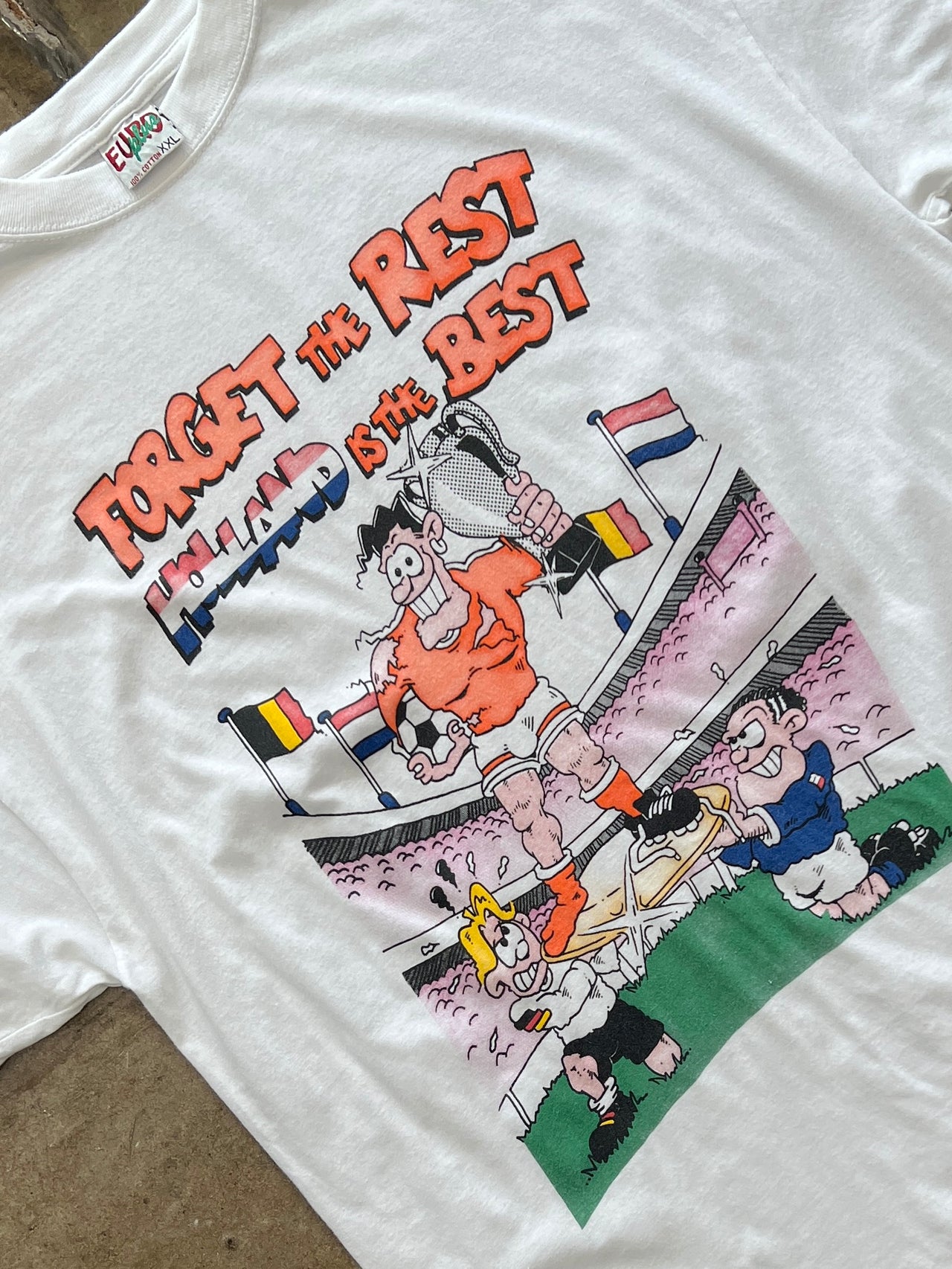 Holland the Best Comic Soccer World Cup Tee