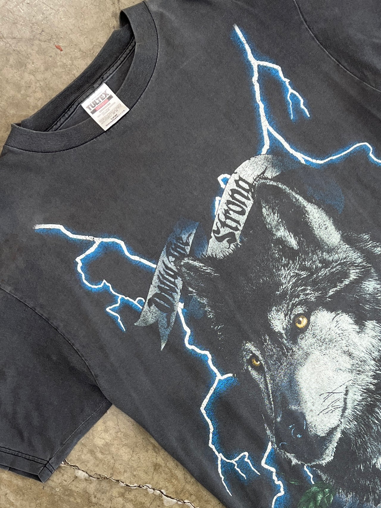 AOP USA American Thunder Wolf Thunder Tultex Tee