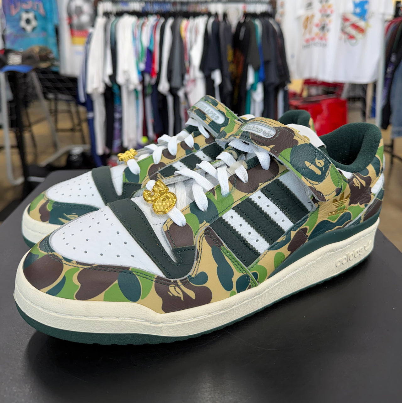 Adidas Forum 84 Low Bape 30th Anniversary Green Camo (2023)