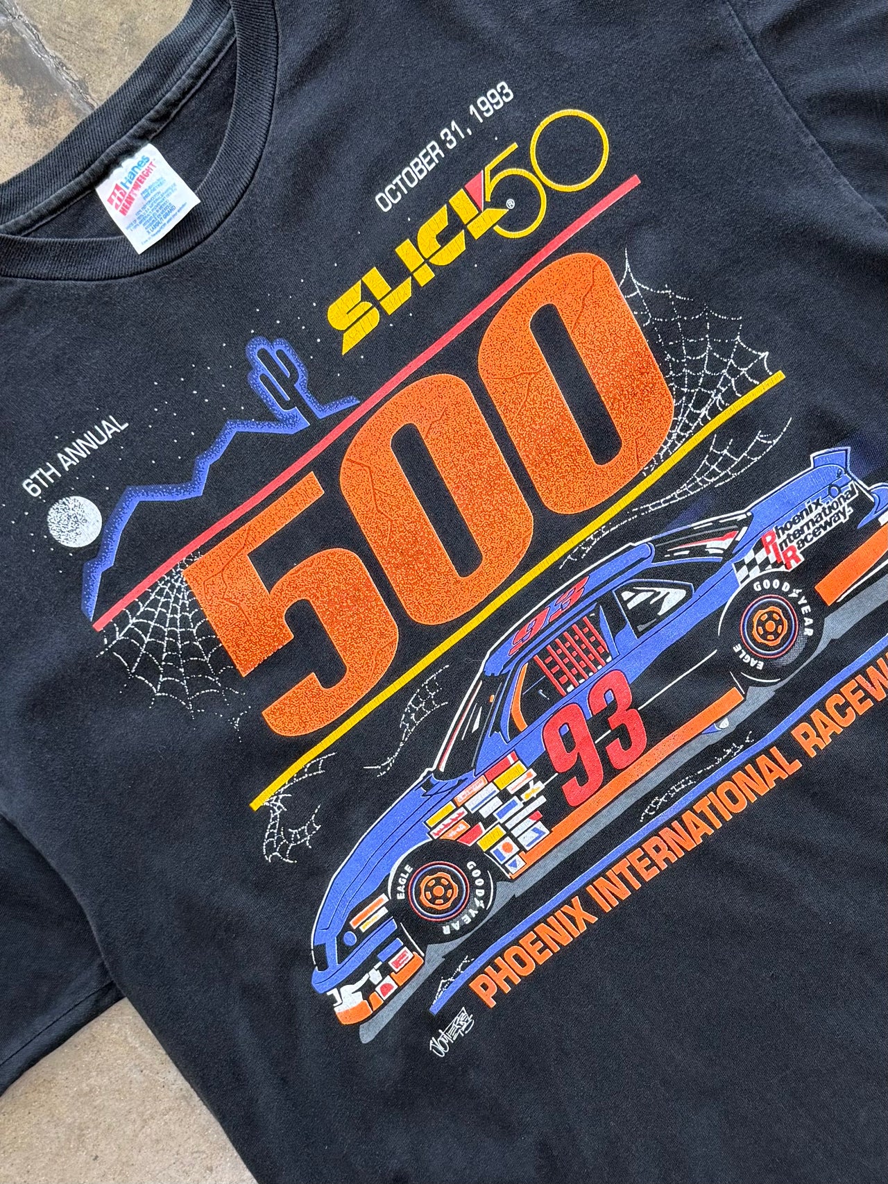 1993 Phoenix Raceway 500 Halloween Racing Tee XL