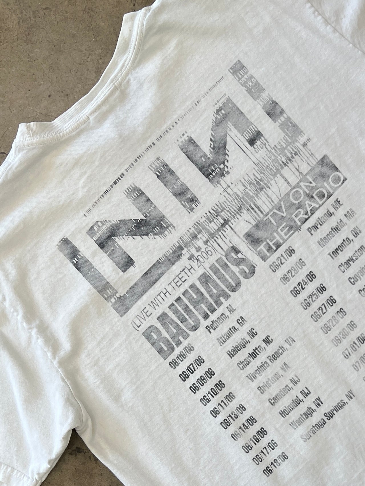 2006 Nine Inch Nails Live with Teeth Tour Bauhaus Tee