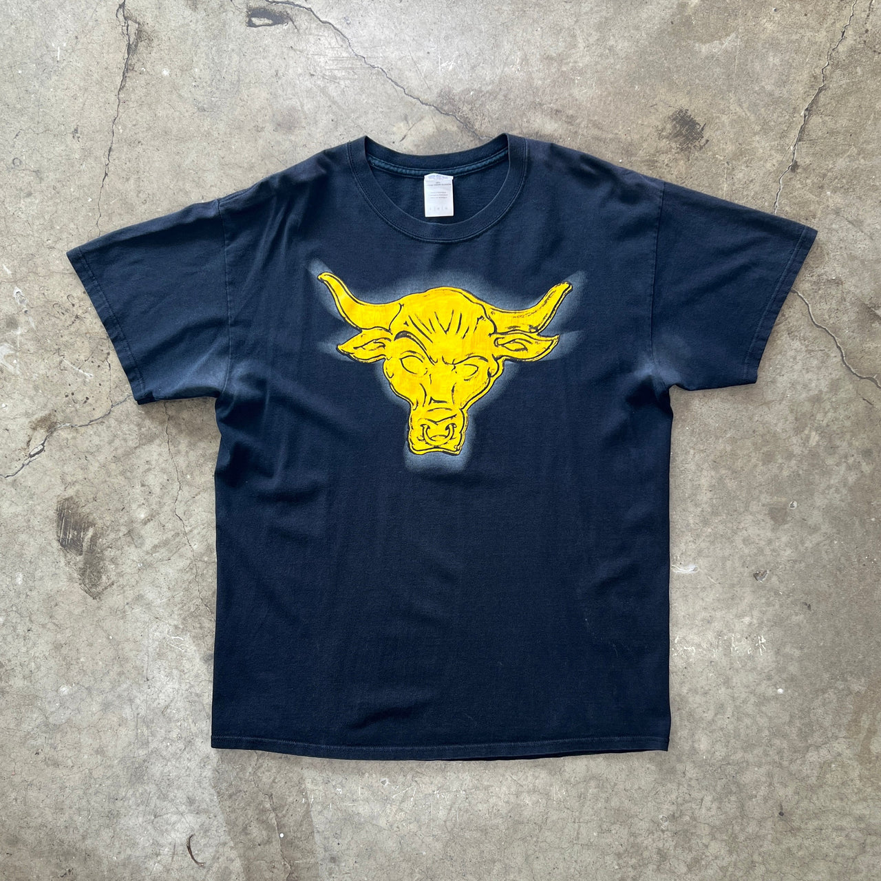 The Rock Recognized Symbol WWF Bull Tee