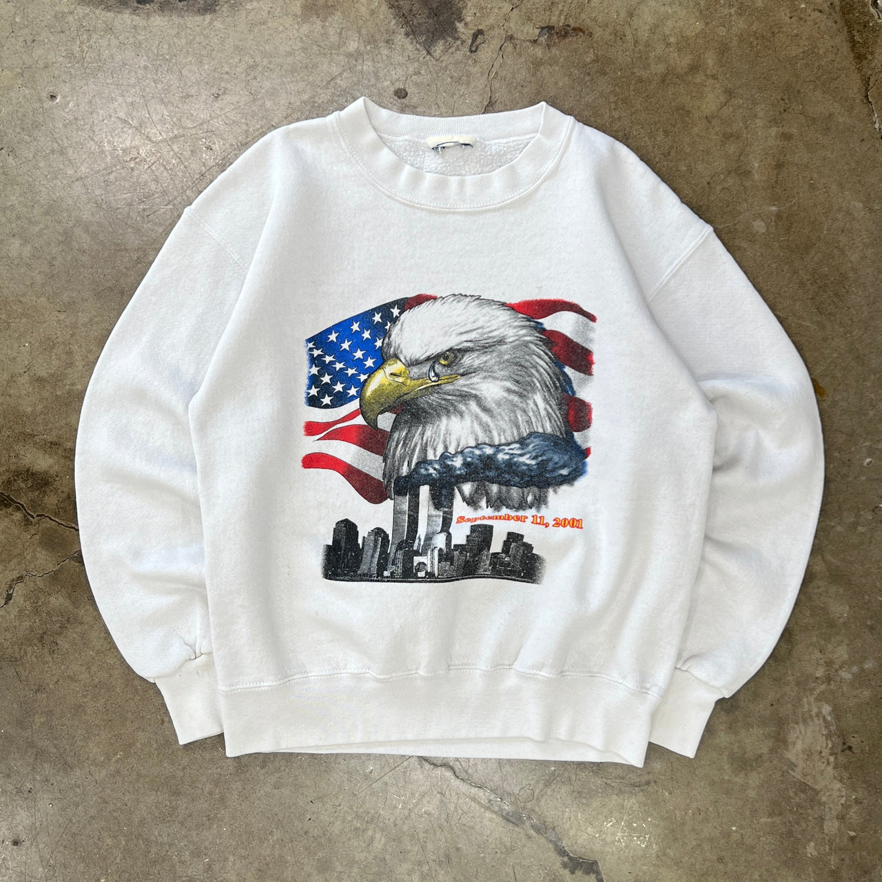 2001 9/11 American Eagle Twin Towers Memorial Crewneck