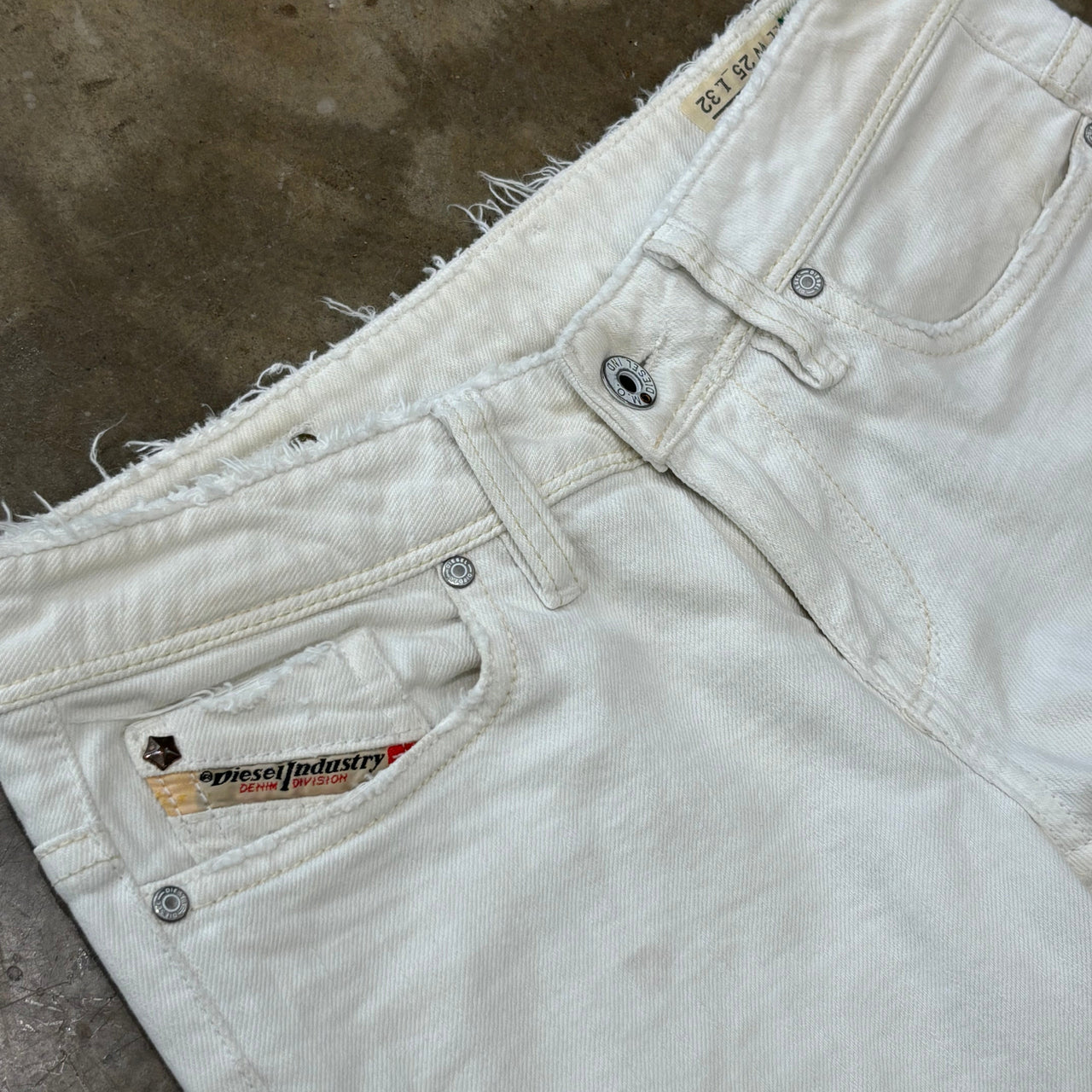 Diesel Industry White Denim Pant