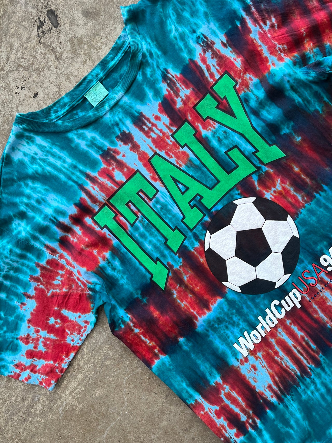 1994 World Cup USA Italy Tie Dye Tee