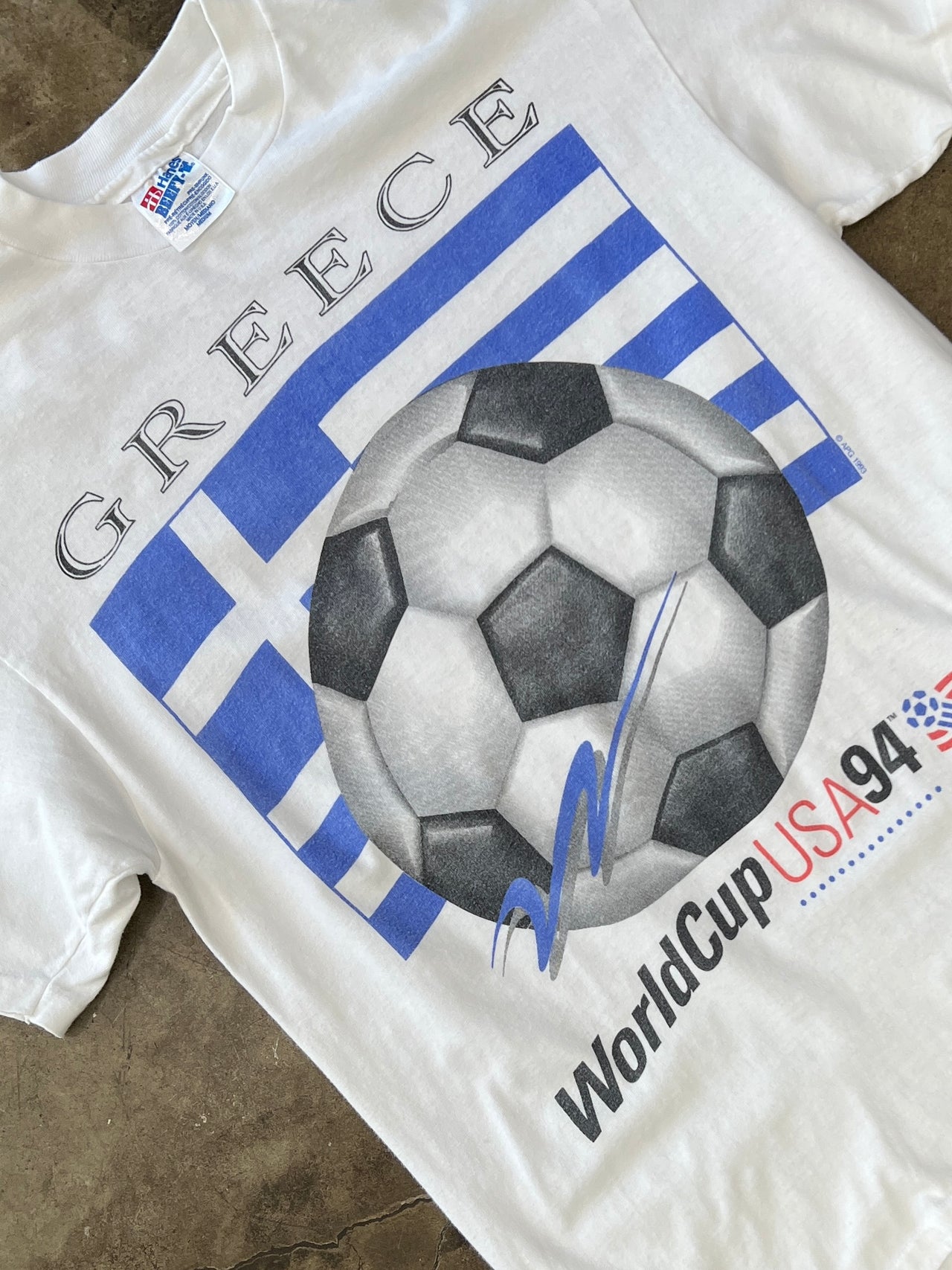 1994 World Cup USA Greece Flag Soccer Tee