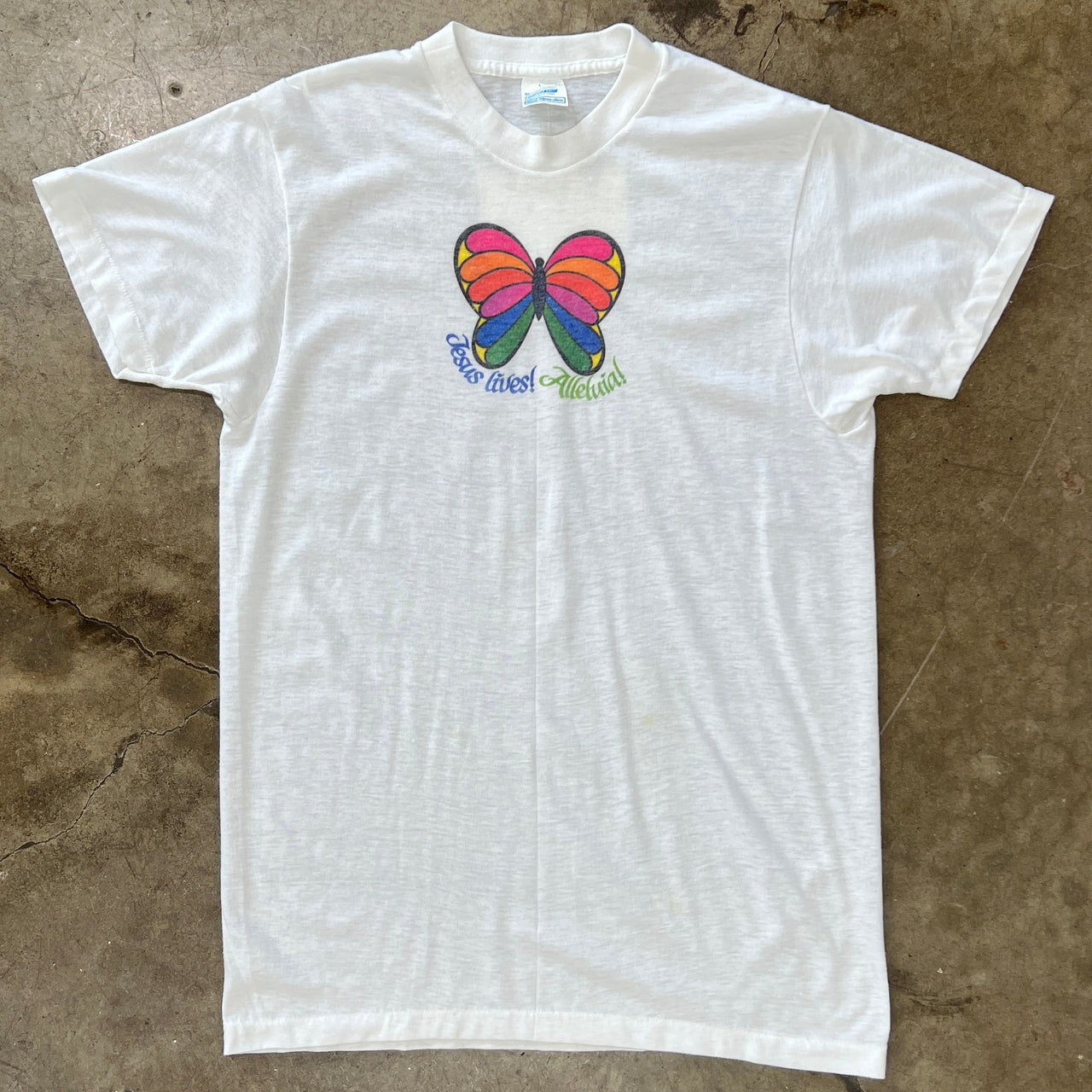 Butterfly Jesus Lives Religious Tee