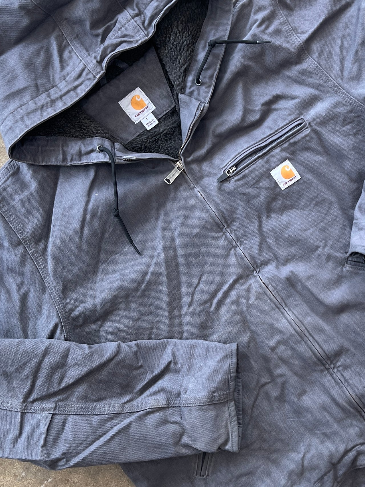 90s Carhartt Sherpa Lined Hamilton Work Jacket Large