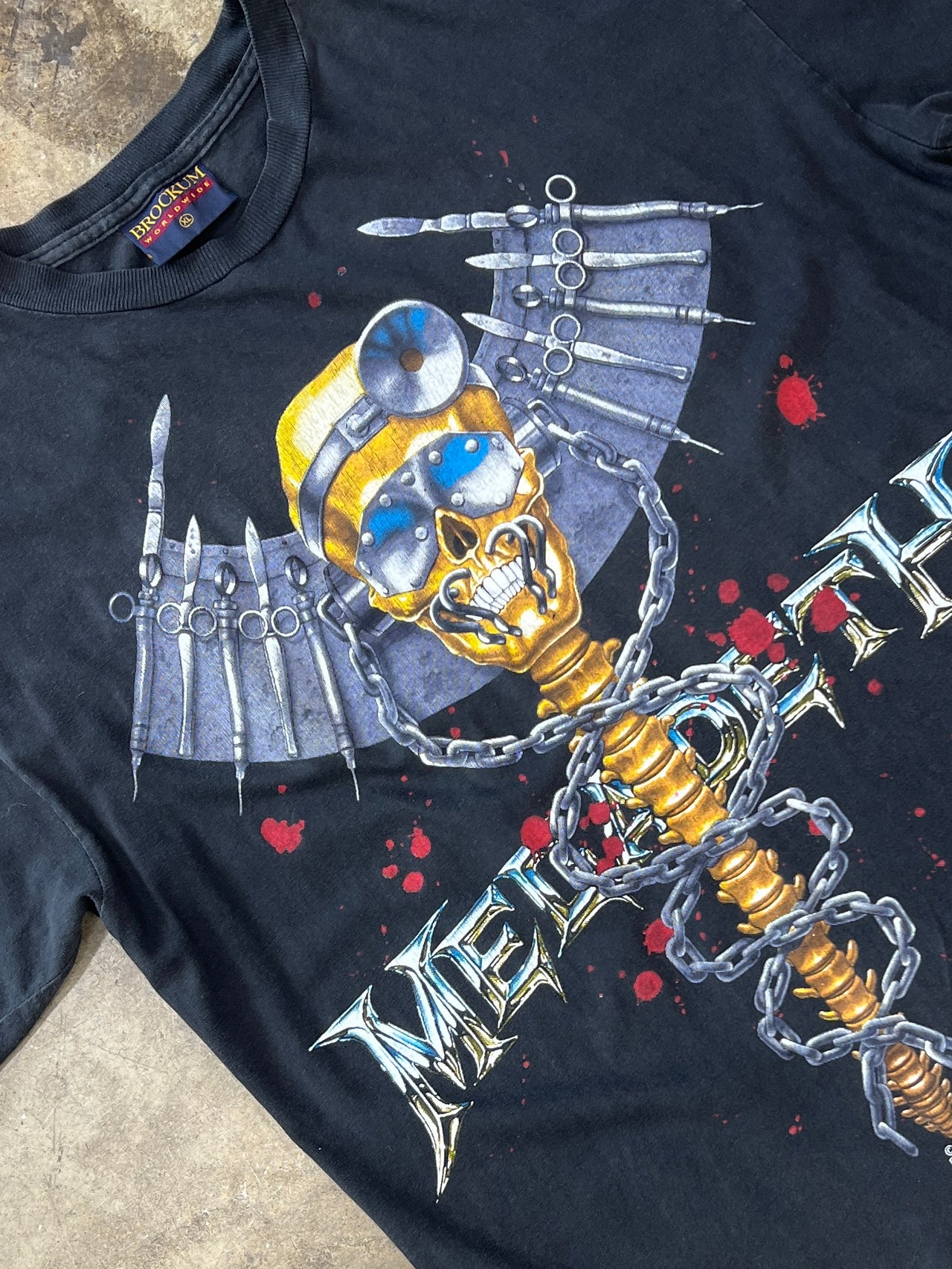 1993 Megadeth Dr.Vic Skull Brockum Tee