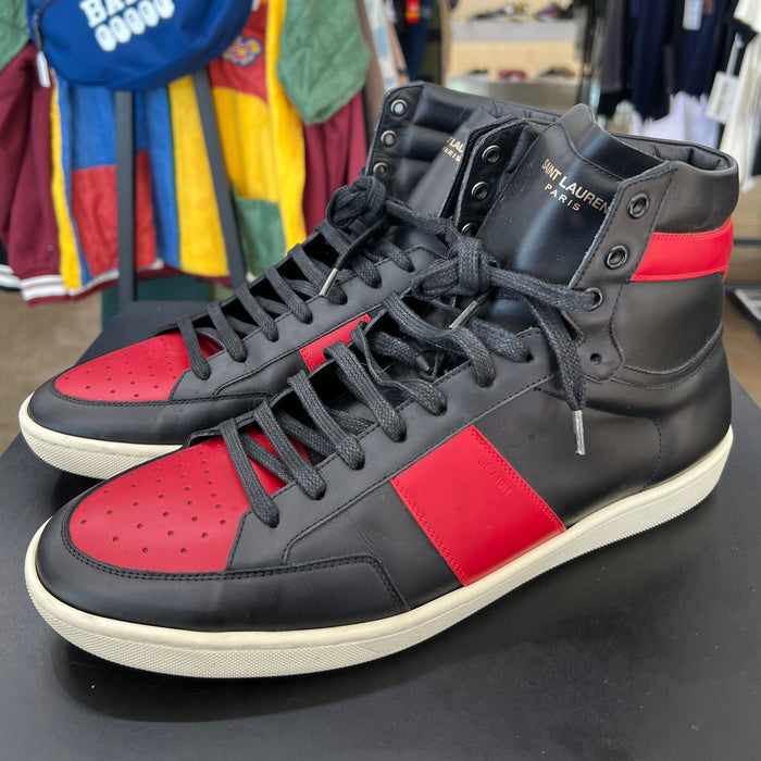 Saint Laurent SL-10 High Top Sneaker Red