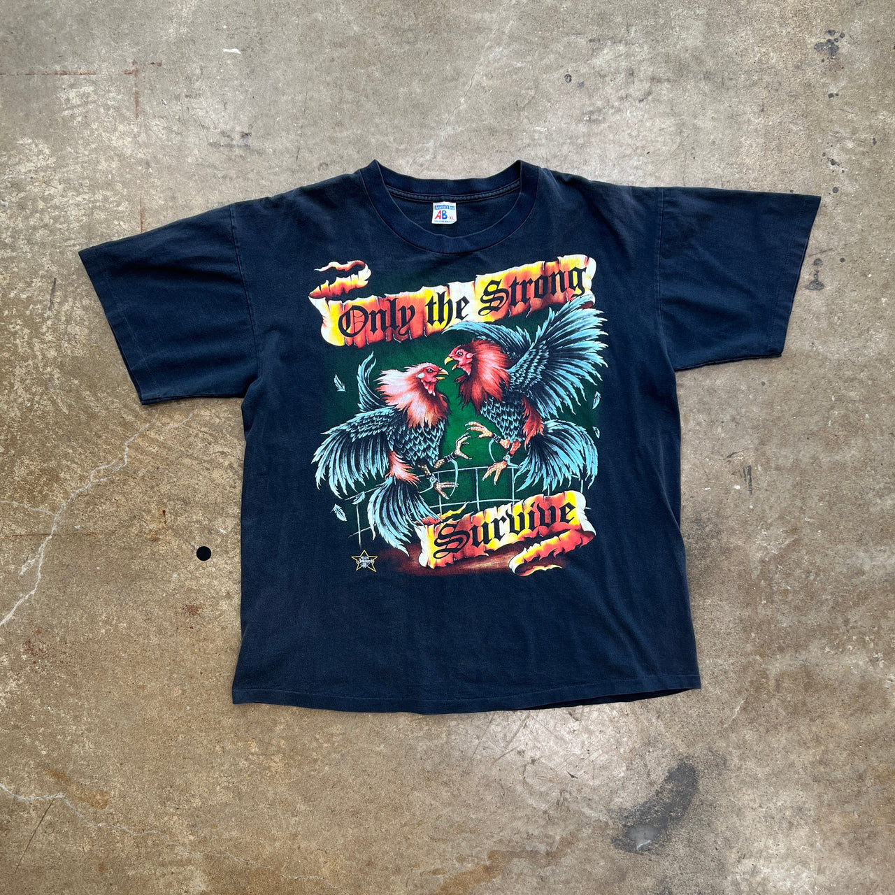 Strong Will Survive Chicken Cock Fight Jonny's Single Stitch Tee