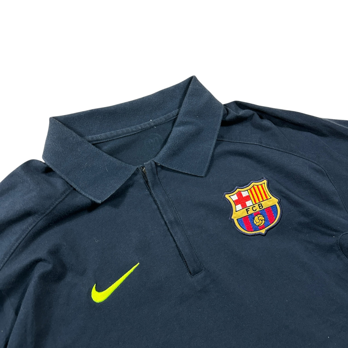 2000s Nike FC Barcelona Manager Soccer Polo Shirt