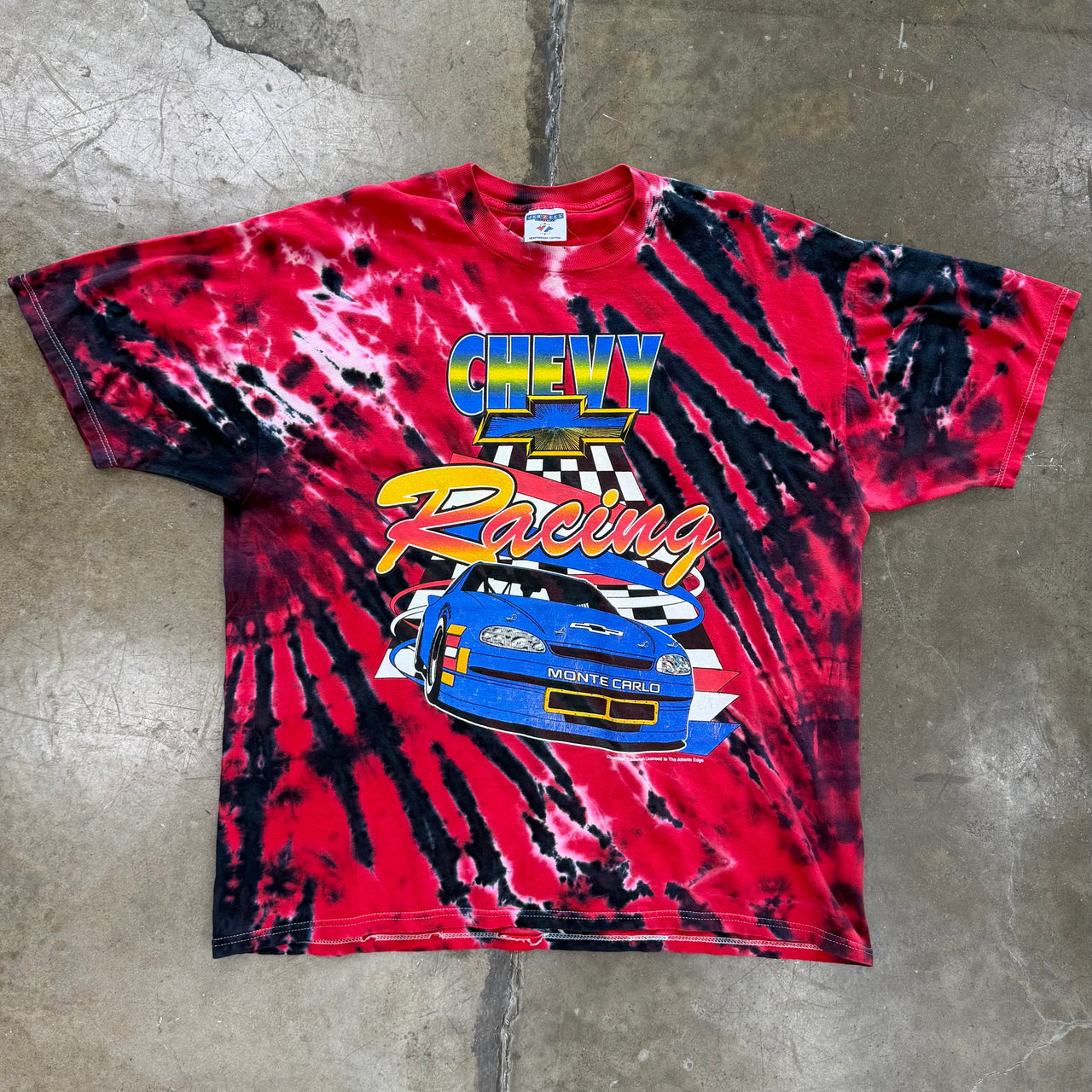 Chevy Racing Monte Carlo car Tie Dye Tee