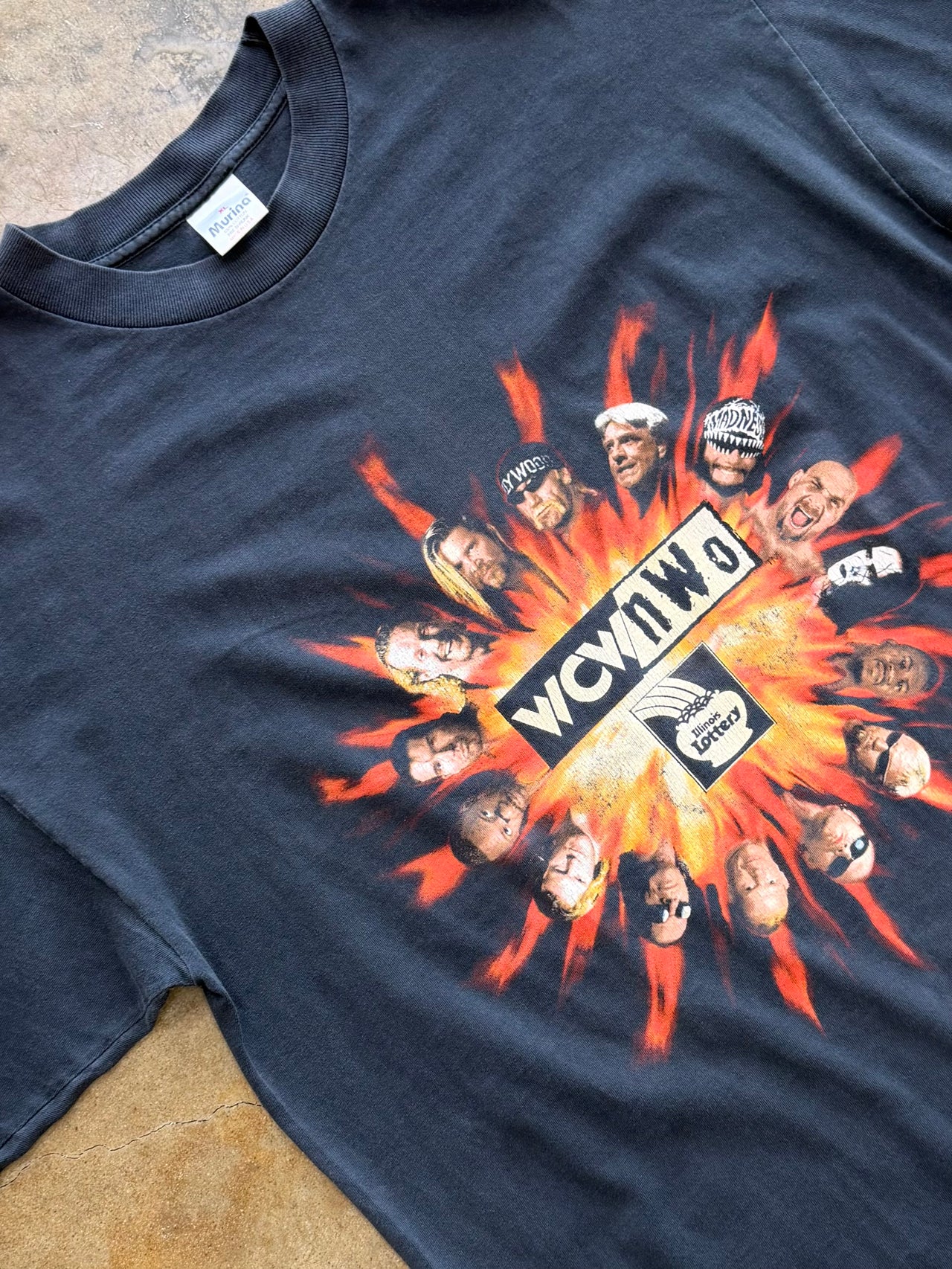 90s WCW NWO Sting Stone Cold Lottery Wrestling MiUSA Tee