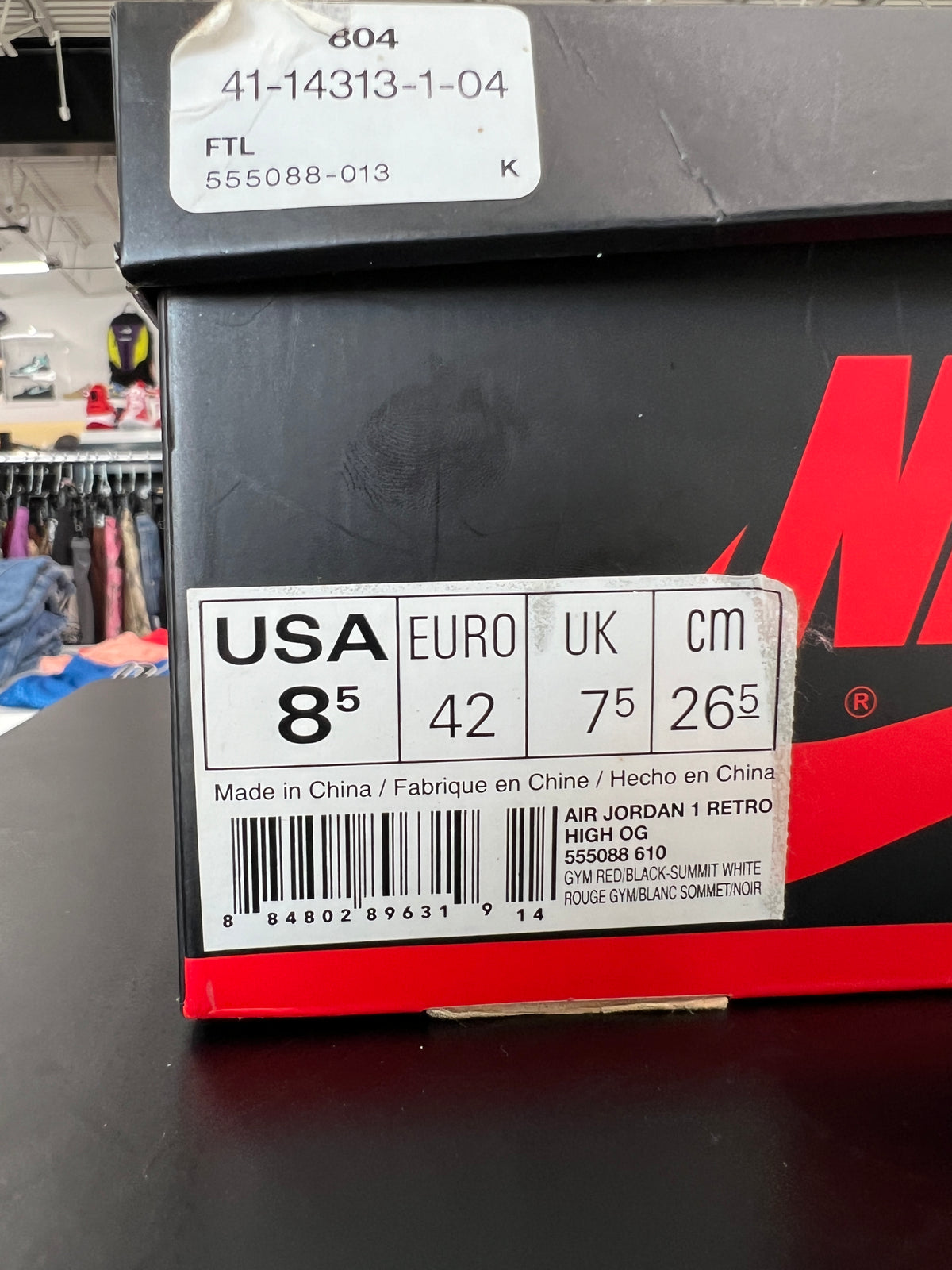 Air Jordan 1 Bred Toe