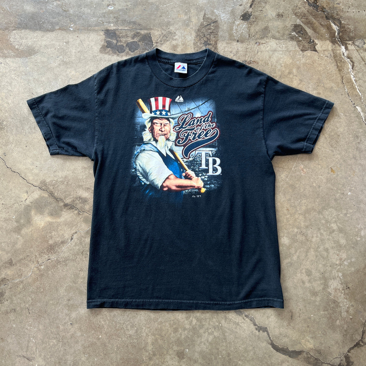 MLB Tampa Bay Uncle Sam Land of the Free Tee